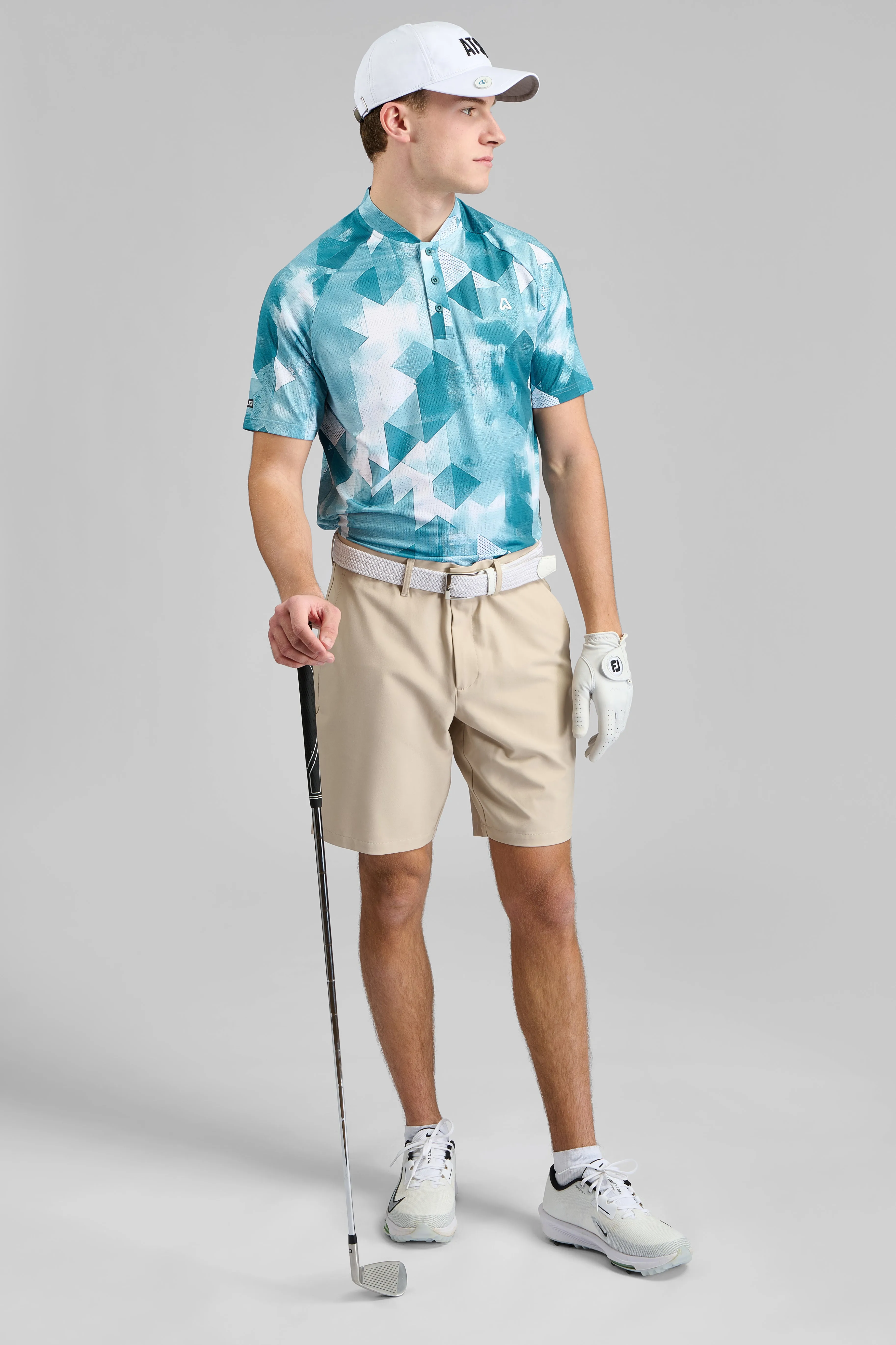 Dynamic Stretch Golf Shorts - Cappuccino All Season