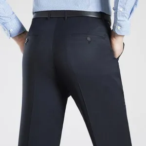 Stay Comfortable West Louis? Business Thin Elegant Silk Trousers