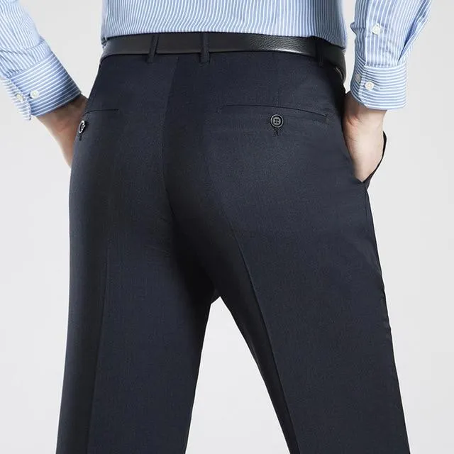Perfect Pair Comfort Focused West Louis? Business Thin Elegant Silk Trousers