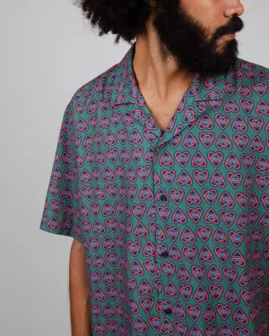 Reinforced Seams formal dinner Asis Percales Heart Aloha Green