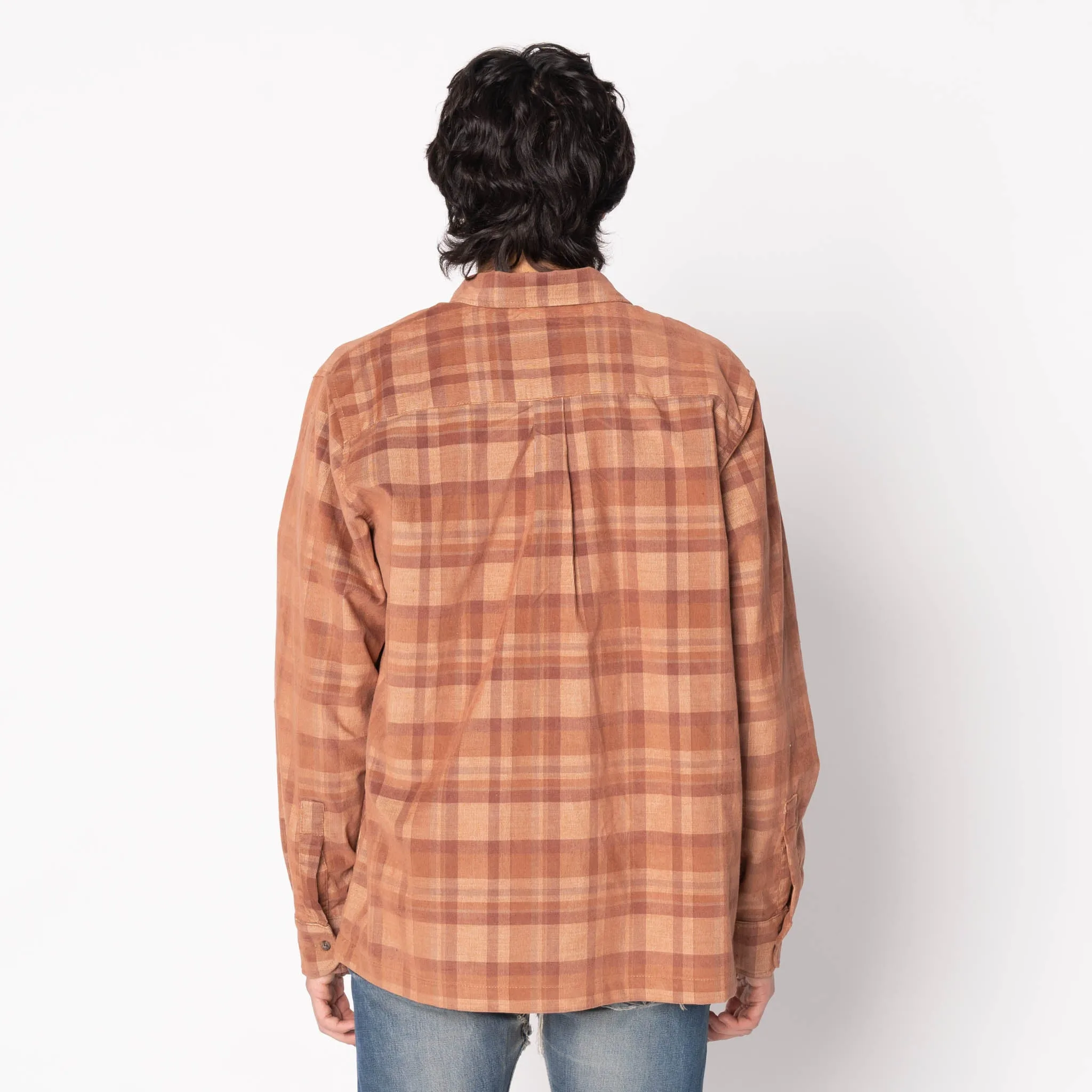 True Shirt - Corduroy Shirting (21W) - Brown / Beige Comfortable fit Street Style