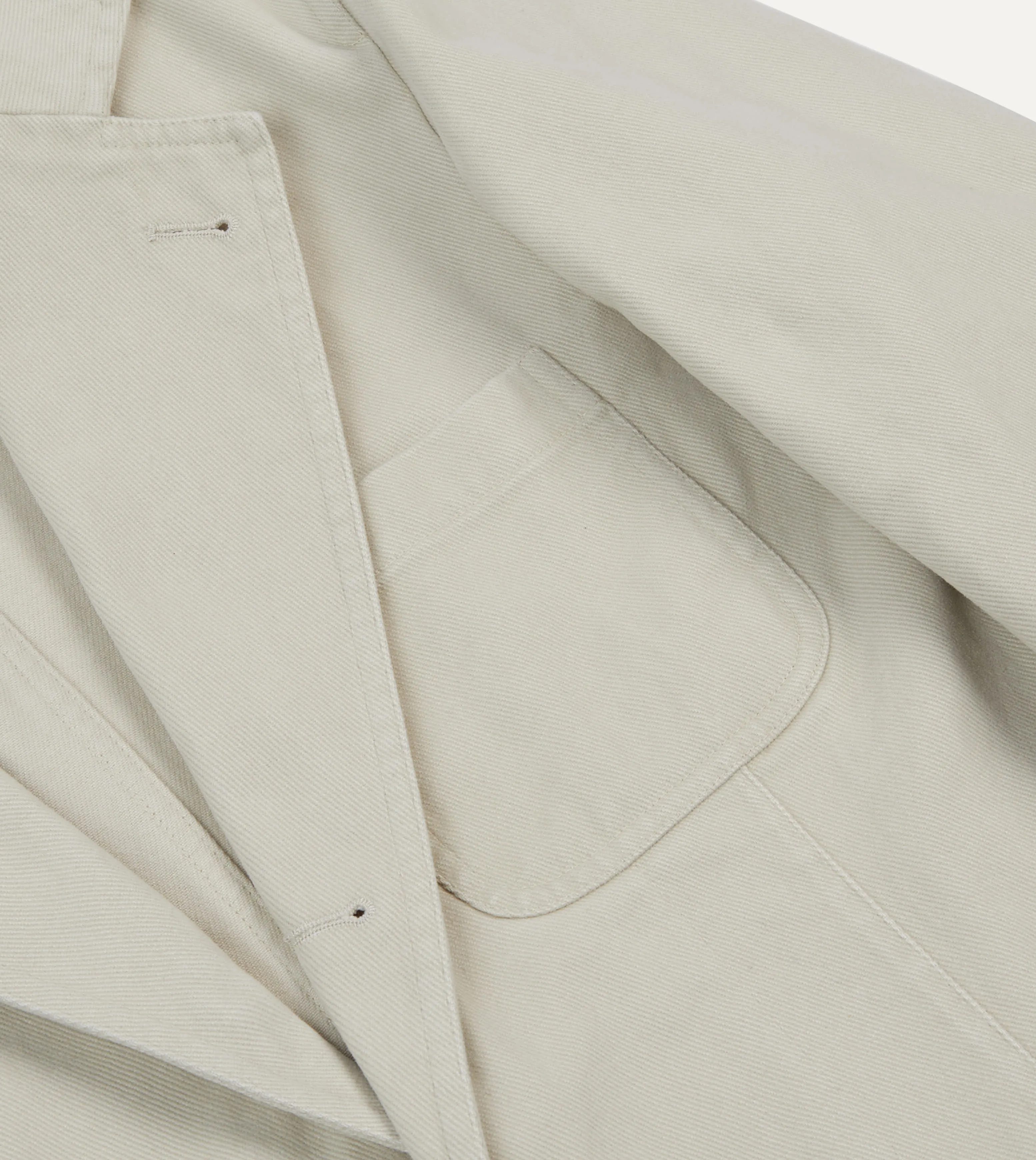 Contrast Stitch Glow In Dark Trims Ecru Heavy Cotton Twill Games Blazer Mk. I