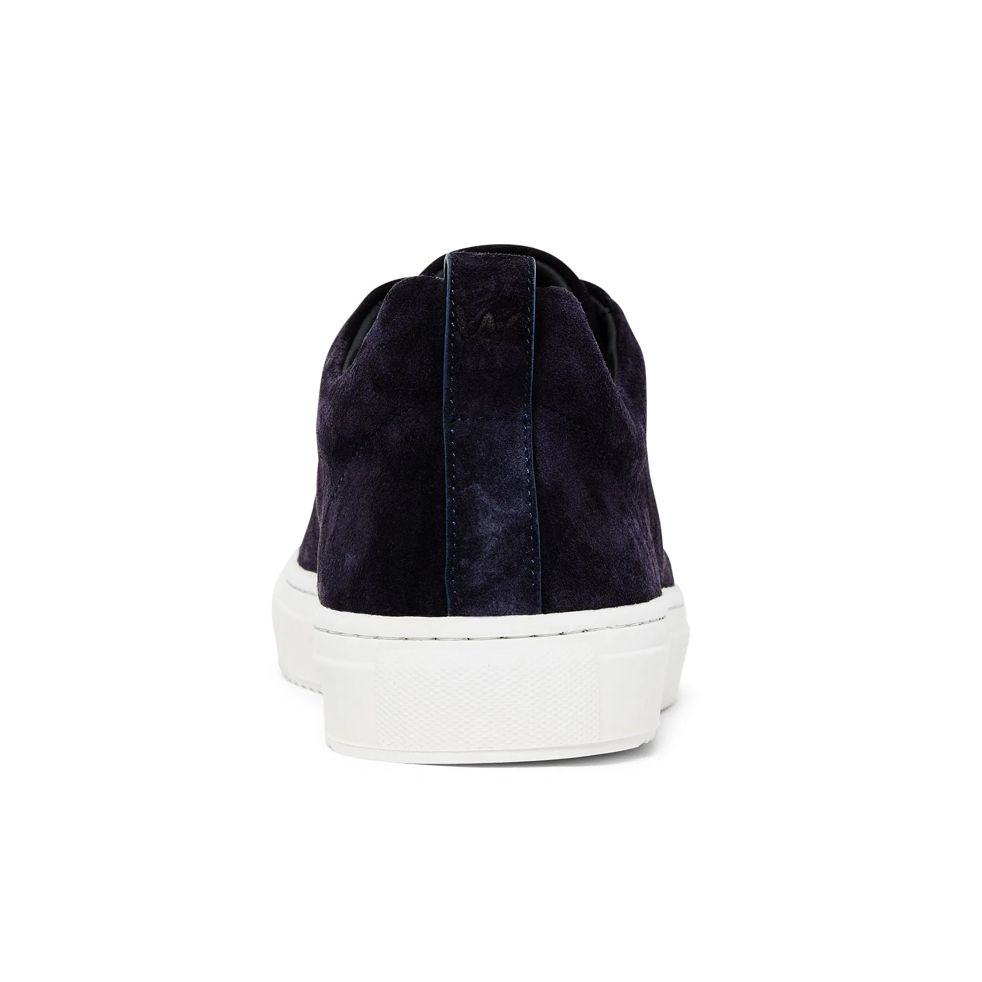 Wahts Mid Top Slip On Suede Trainer HIGGINGS (Night Blue) Ventilated Mesh Cold Weather Orthopedic Foam