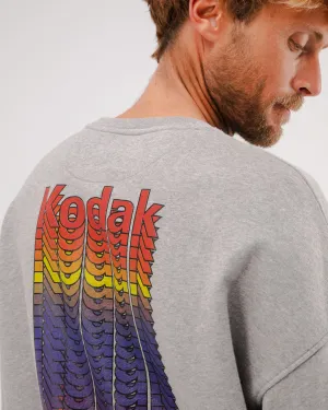 Kodak Color Oversize Sweatshirt Grey product label information Short
