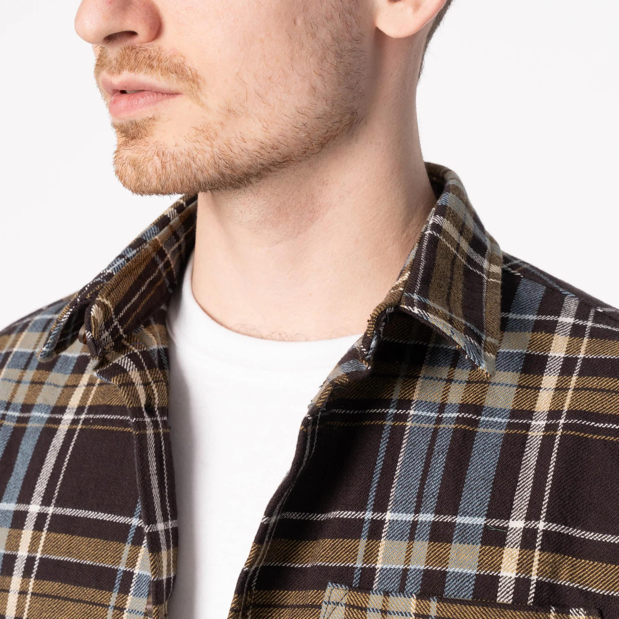 True Shirt - Slub Yarn Flannel - Navy Effortless Style Comfort Wear