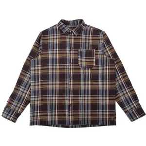True Shirt - Slub Yarn Flannel - Navy Anti Static Treatment