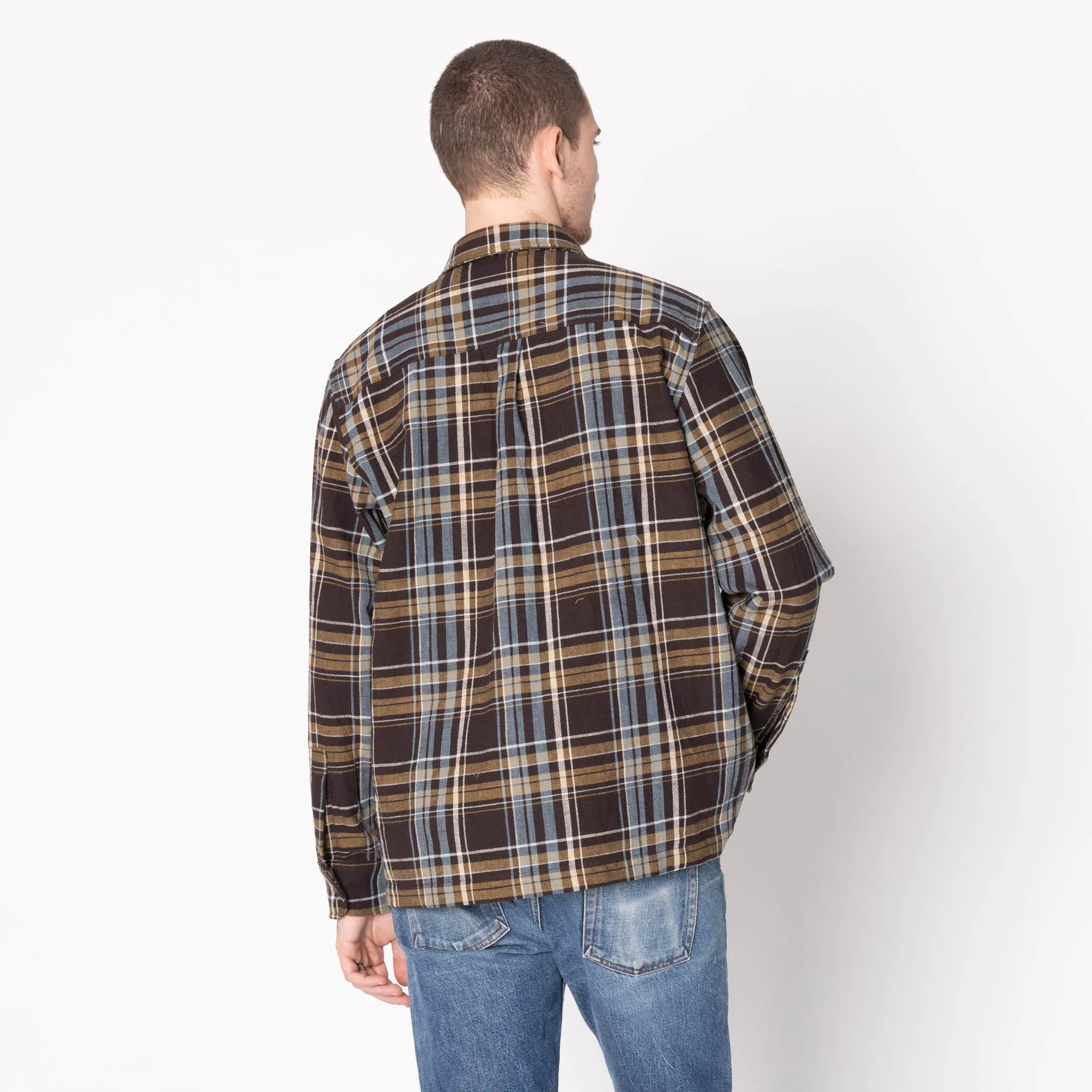 True Shirt - Slub Yarn Flannel - Navy Everyday Comfort Non Irritating Seams
