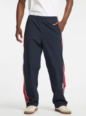 Guess Jeans Navy Windbraker Pants Supportive Fit elastic waistband