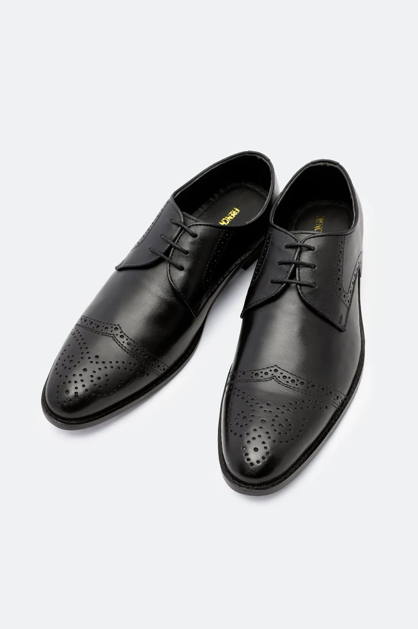 Summer Breath Fast Lifestyle Black Formal Shoes For Men