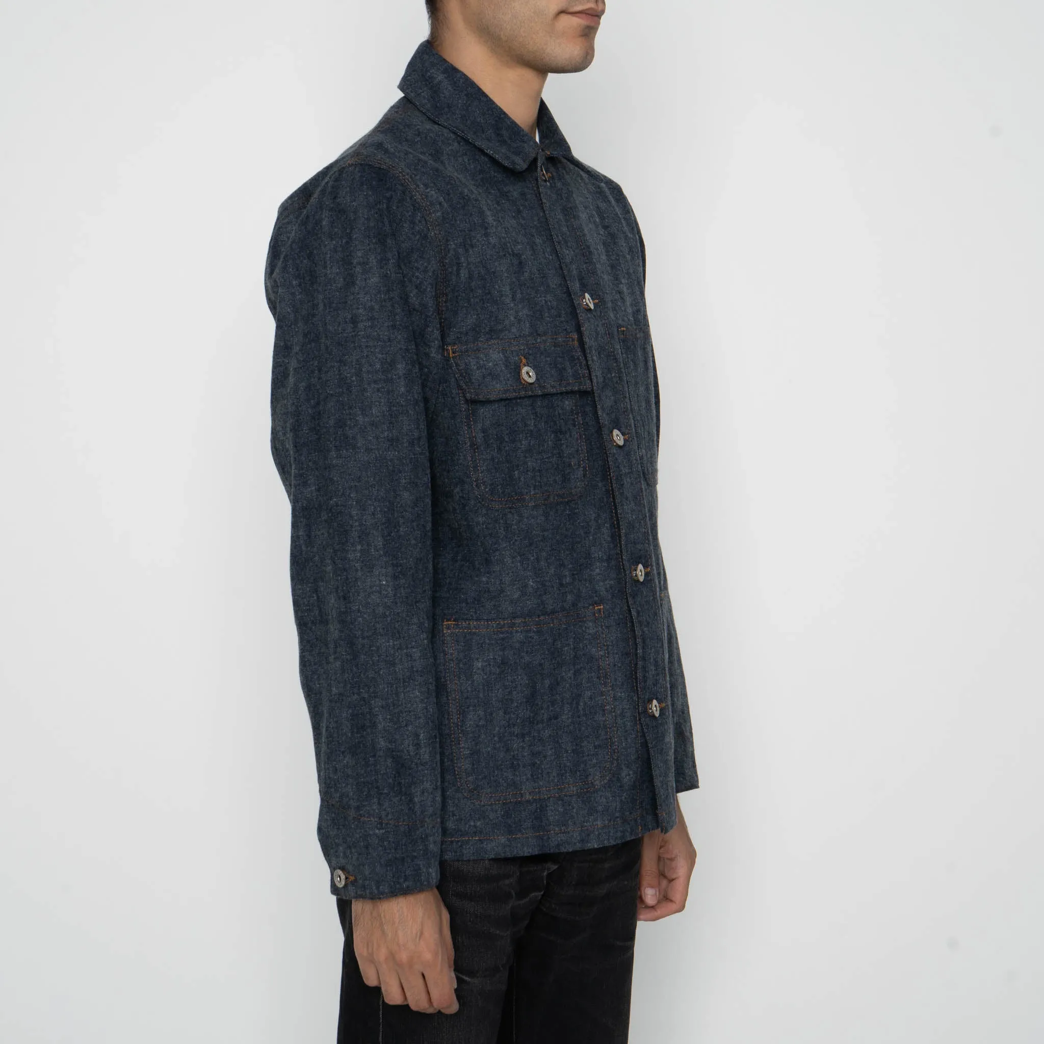 Stylish Basics Chore Coat  - Max Brush Selvedge - Indigo