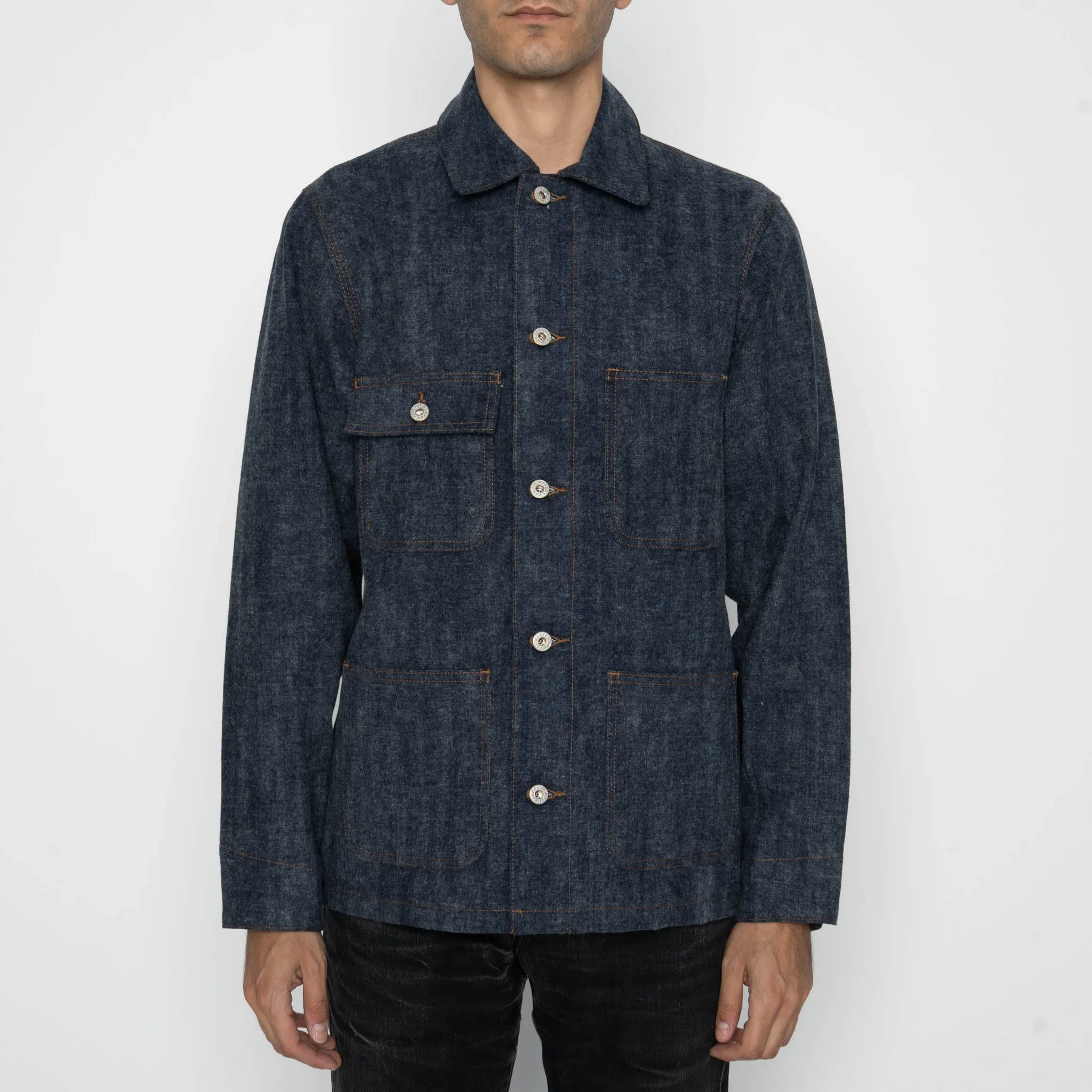 Chore Coat  - Max Brush Selvedge - Indigo Day To Night QuickRelease Buckles
