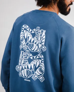 Seasonal Trend Asis Percales Tigris Sweatshirt Blue