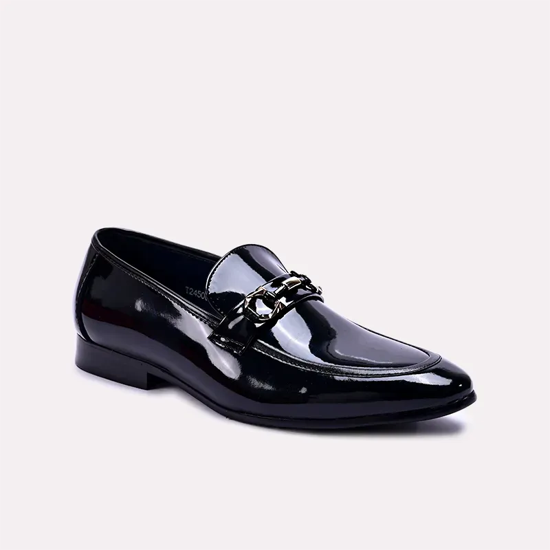 Everyday Balance Elliot Black Glossy Dress Shoes 0111060