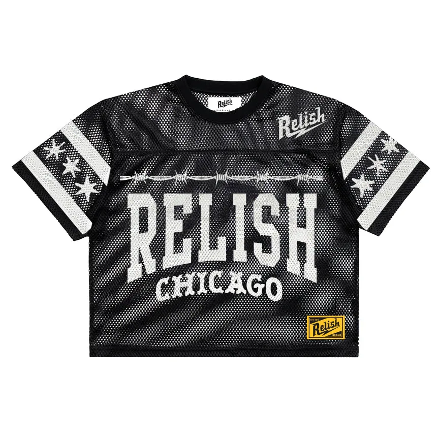 Hard Knocks Jersey - Barbed Wire - Black Jersey Easy-Going Style Sporty Design