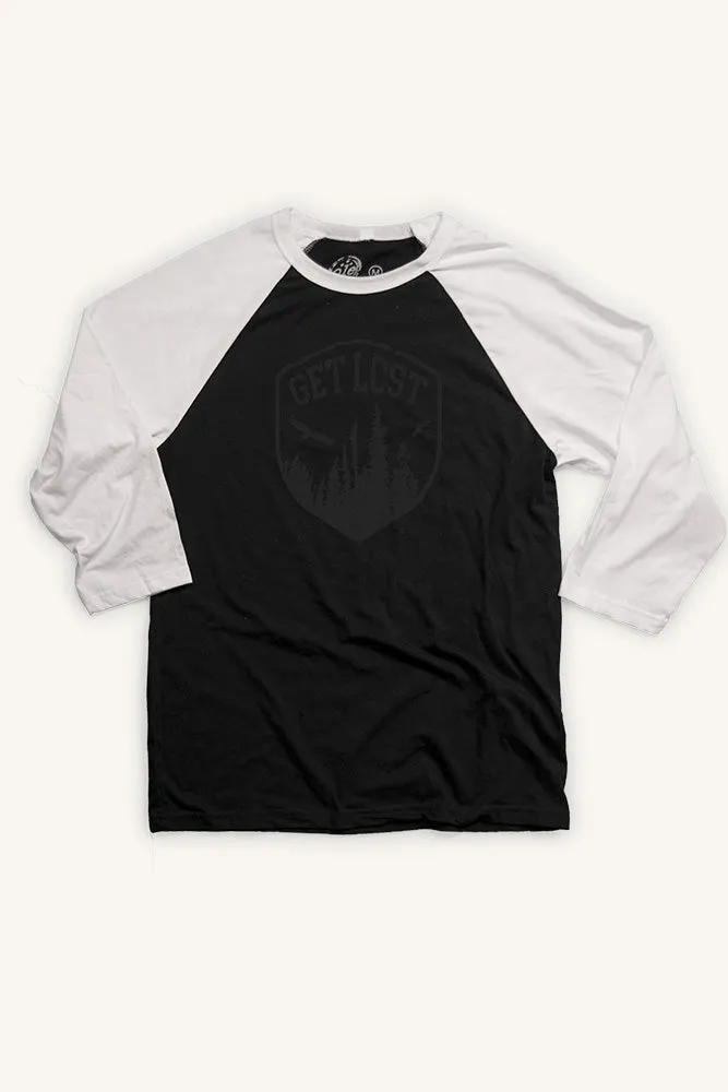 Get Lost Crest Baseball Shirt (Unisex) Comfortable and stylish