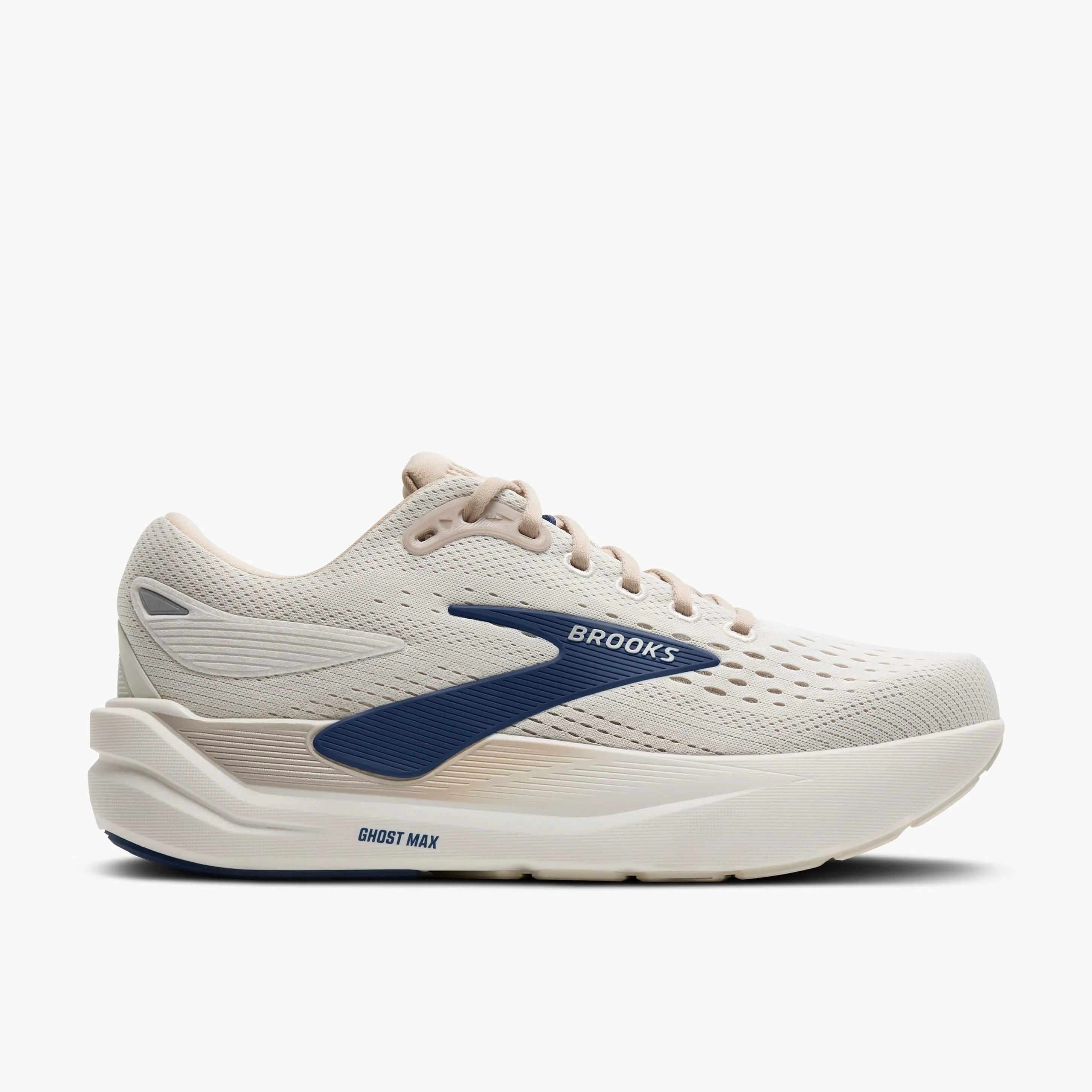 Summer - running Men's Brooks Ghost Max 3 Road Running Shoe in Coconut/Chateau/Navy