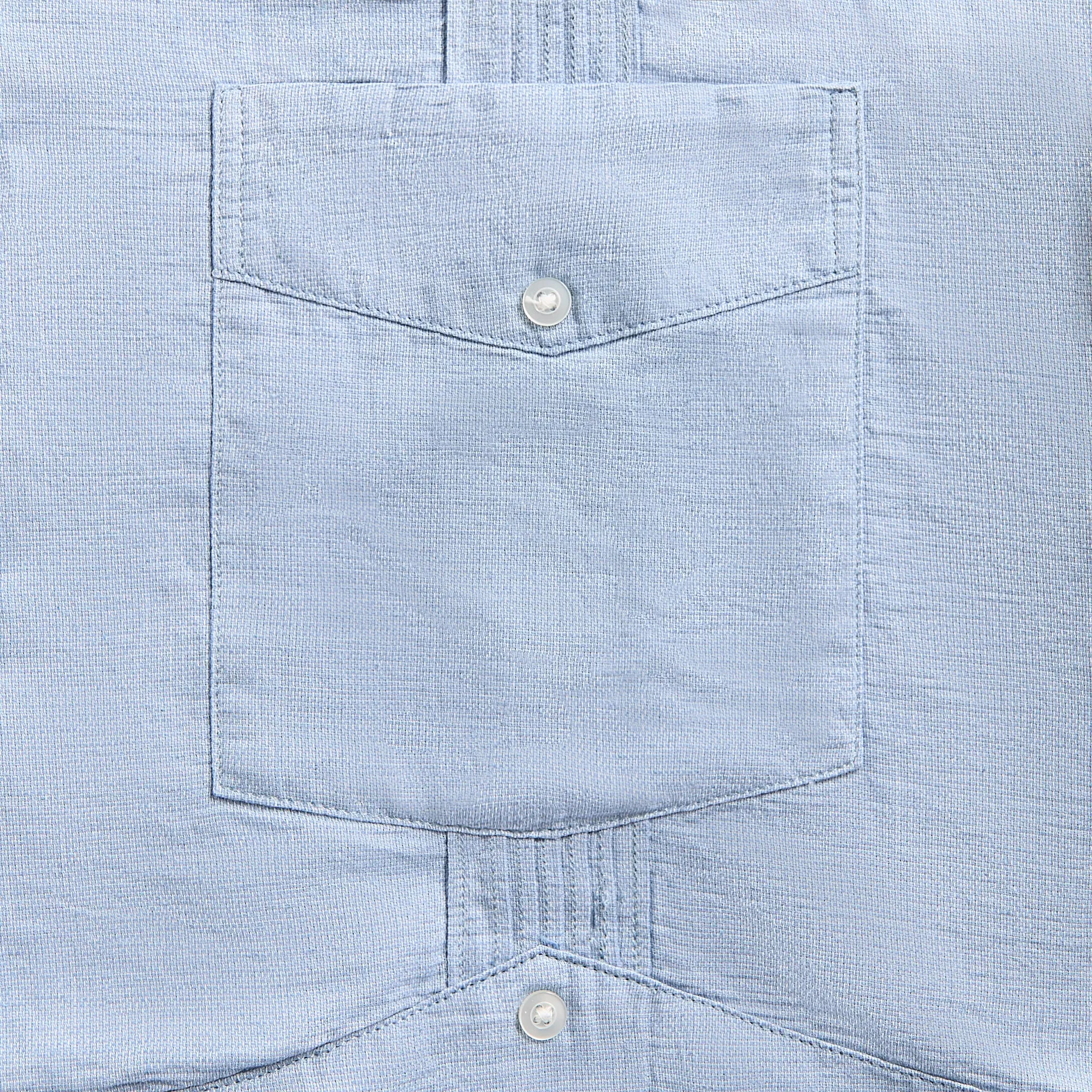 Engineered Garments Guayabera Shirt - Light Blue Tailored Cut Style City Style