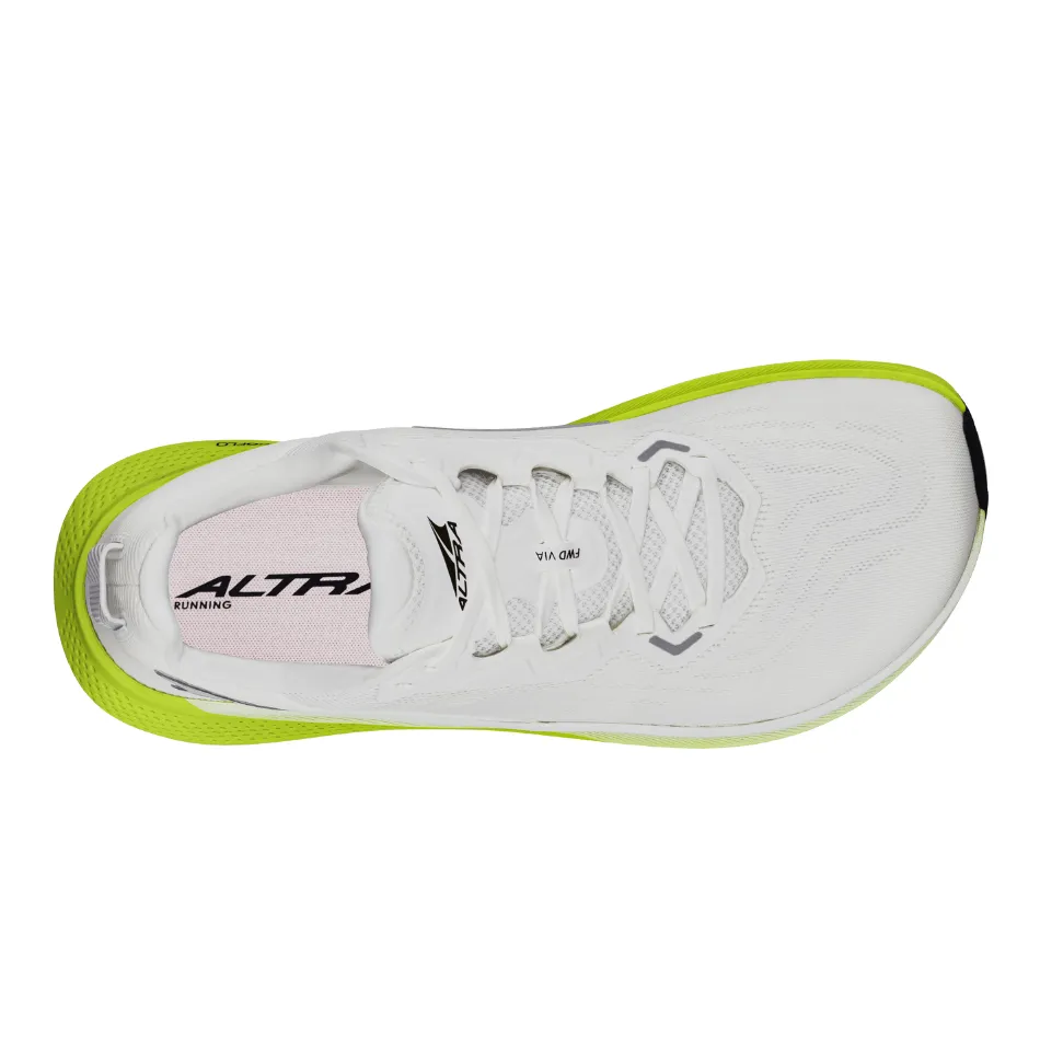 Altra Men's FWD Via Running Shoes in White/Lime AW25 fast - paced suitable