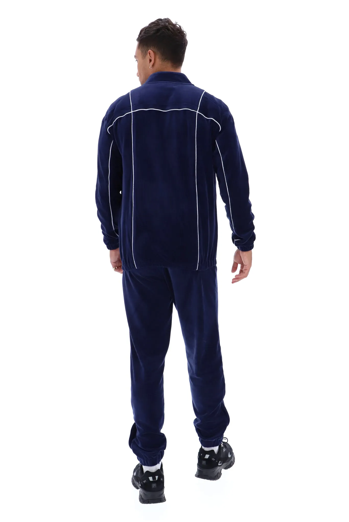Tusk Classic Velour Track Top Comfy Wear product herringbone texture