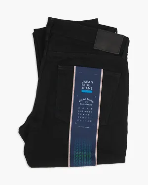 Japan Blue J214 Tapered Fit 14oz Black Selvedge Mens Jeans - Black Fresh Look Movement Friendly