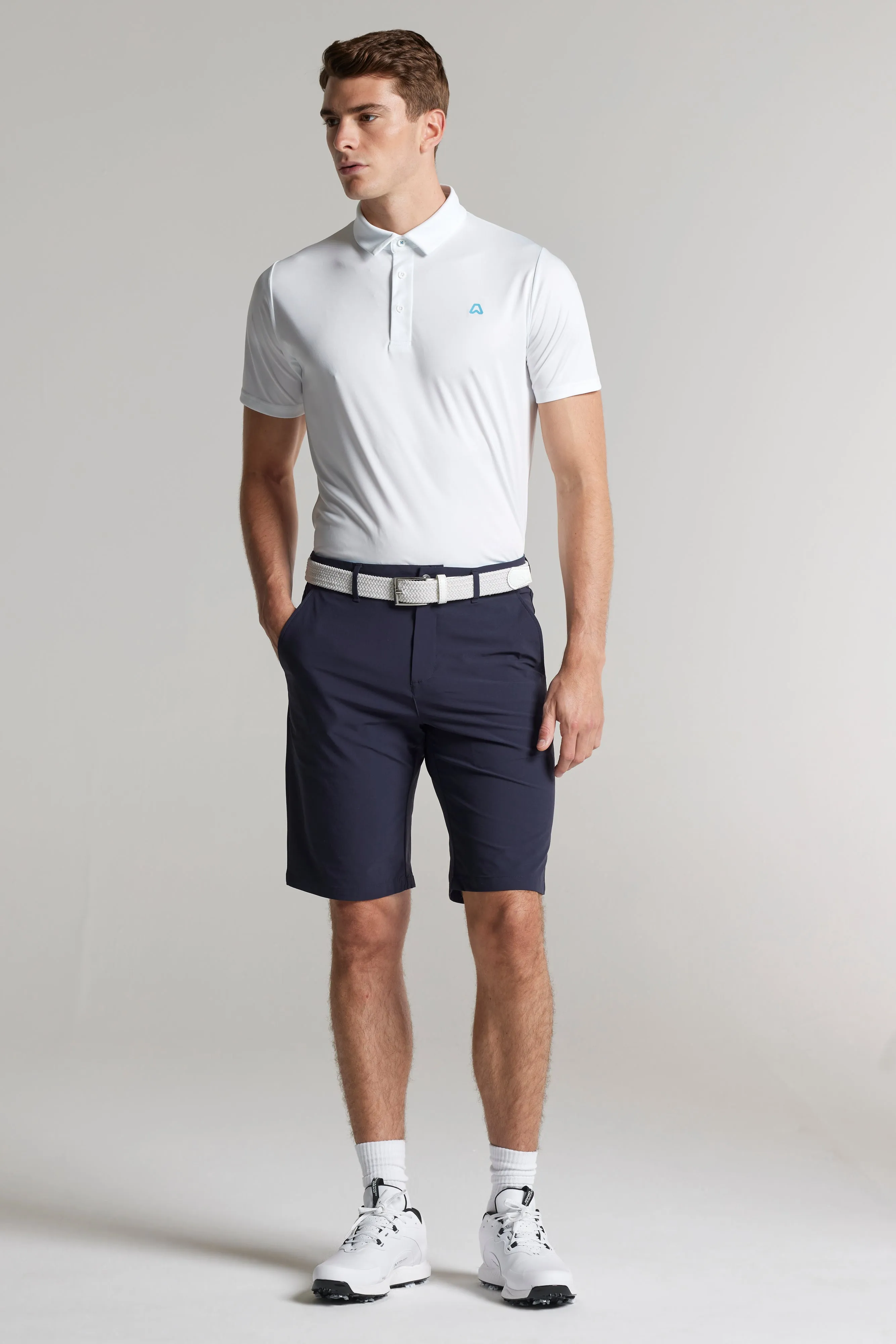 Timeless Design Fast Drying Essentials Core Golf Polo Shirt - Chalk White - Regular Fit