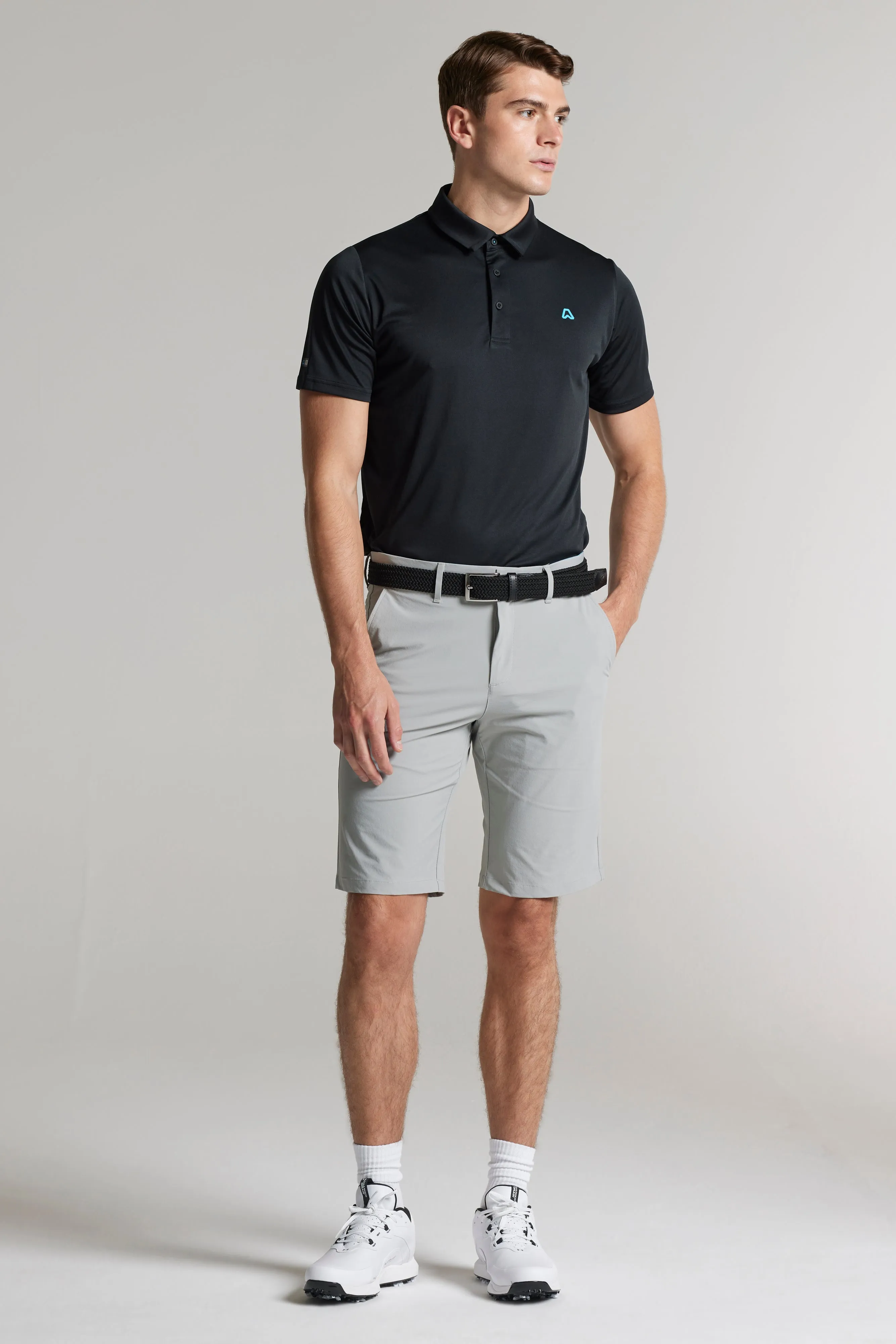 tall size Essentials Core Golf Polo Shirt - Putter Black - Regular Fit