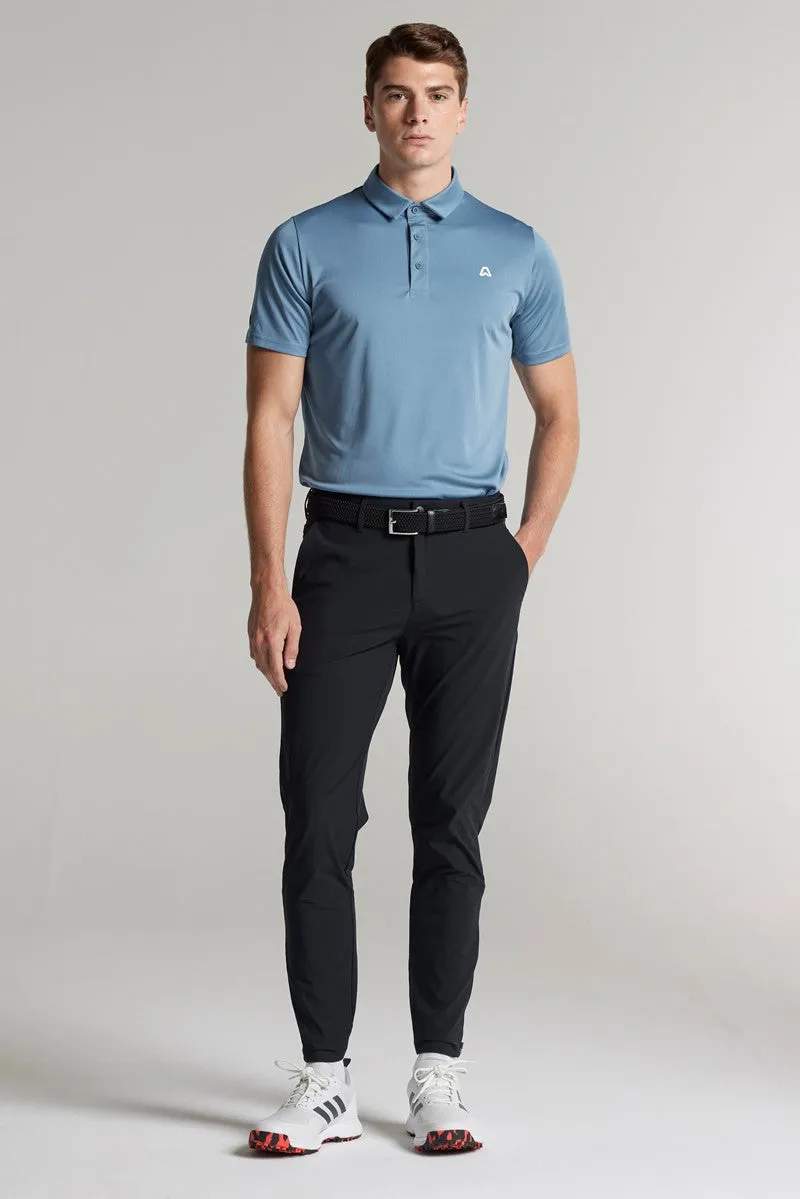 Essentials Core Golf Polo Shirt - Shadow Blue - Regular Fit Functional Design Subtle Print