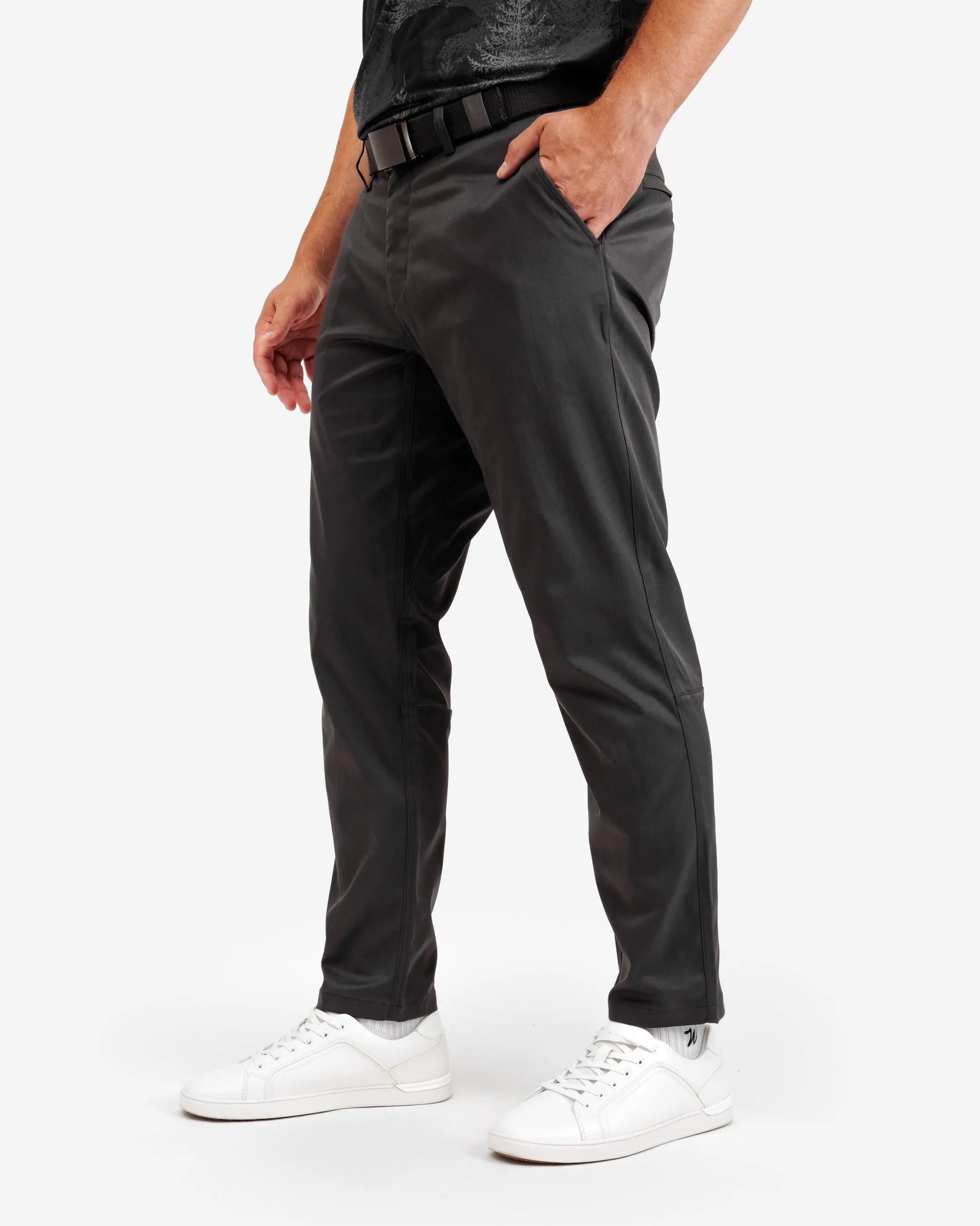 Fashionable Cut Wrinkle resistant fabric Ace Men's Pant - Smoke