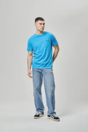 Mens 'LOPAV' T-Shirt - TRANQUIL BLUE Sustainable production Comfortable Stretch