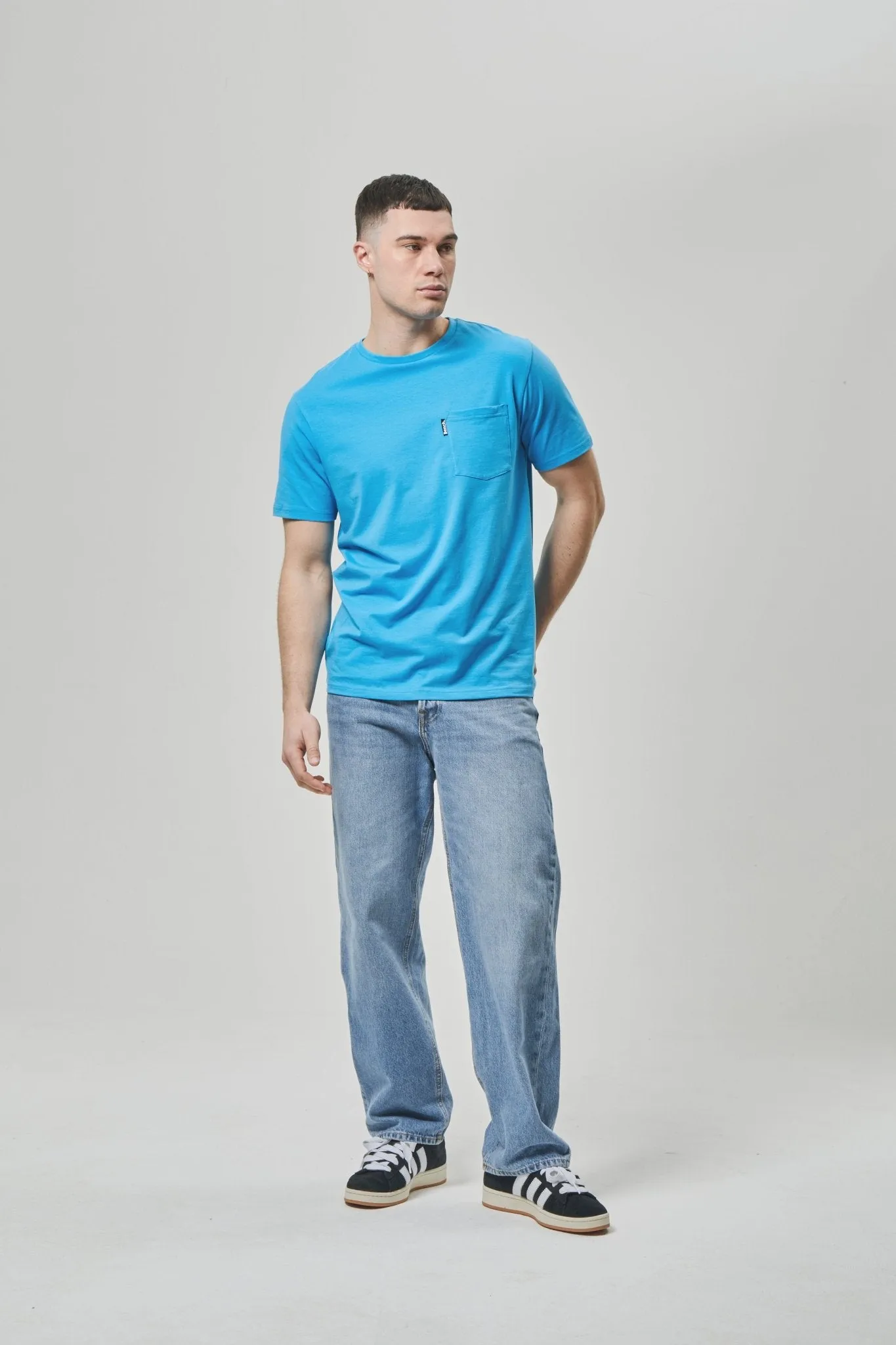 Mens 'LOPAV' T-Shirt - TRANQUIL BLUE Sustainable production Comfortable Stretch