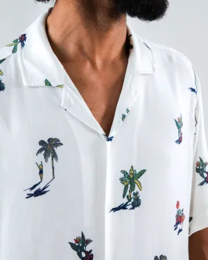 Helios Small Aloha Shirt Ecru High-End Fashion