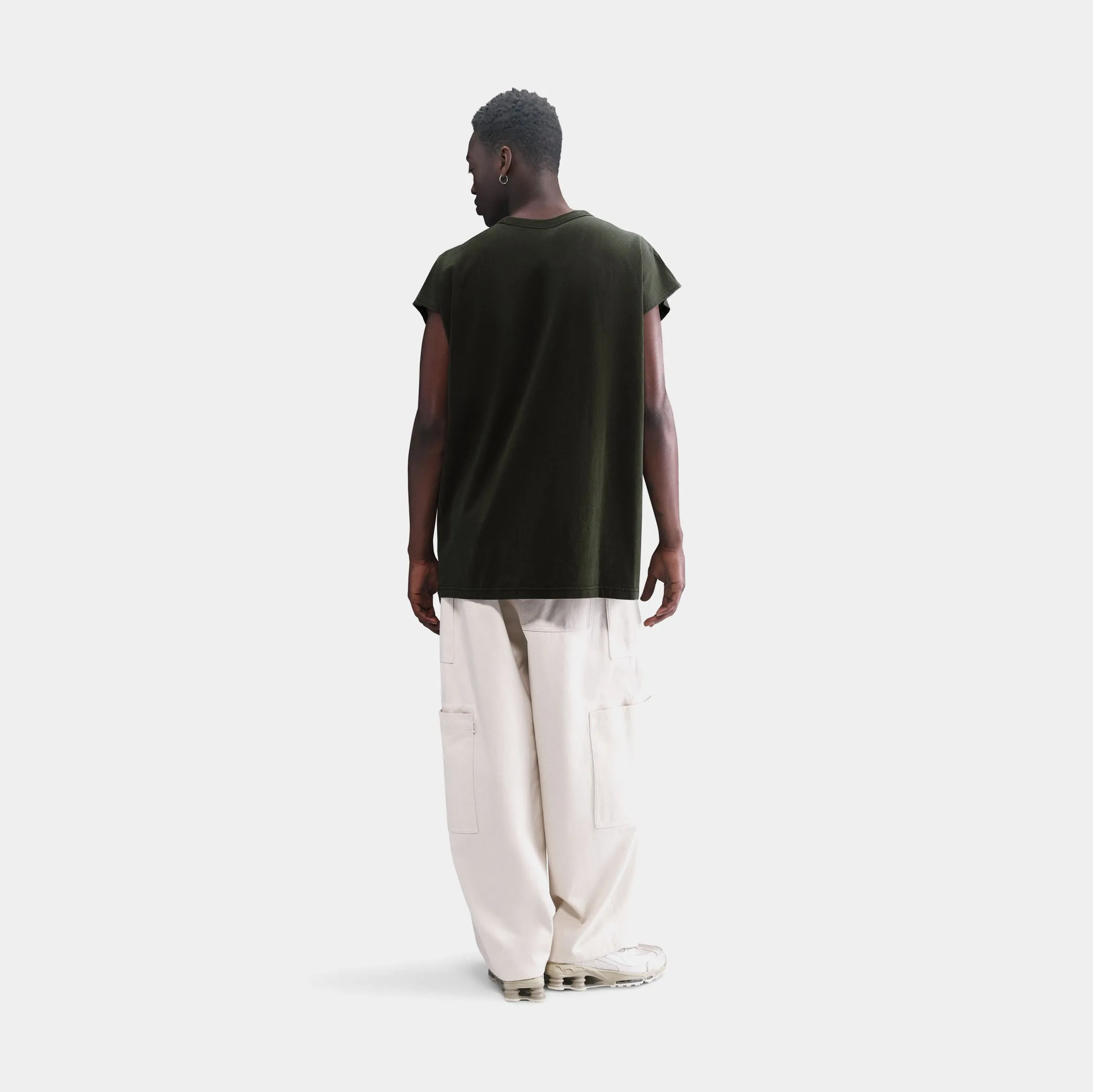 NSW Sleeveless Hot Ones Mens Short Sleeve Shirt (Black/Red) Classic Smart