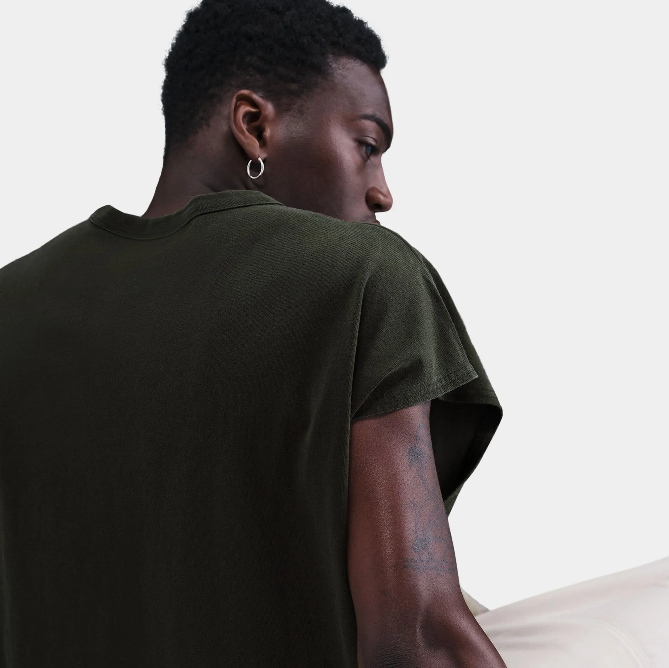 NSW Sleeveless Hot Ones Mens Short Sleeve Shirt (Black/Red) Tight Fit