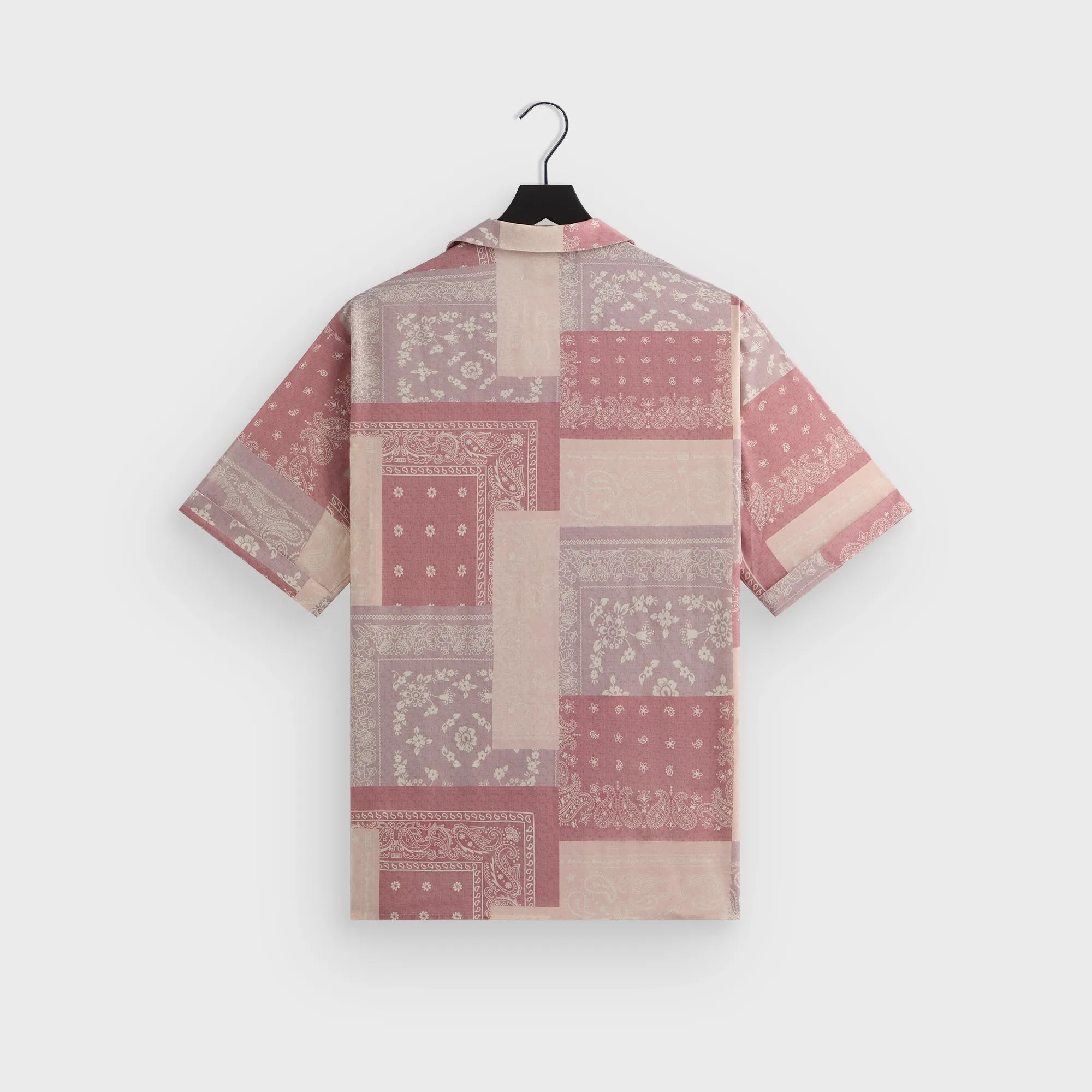 UV Resistant Finish Kith Silk Lyocell Bandana Reade Shirt - Pink Opal
