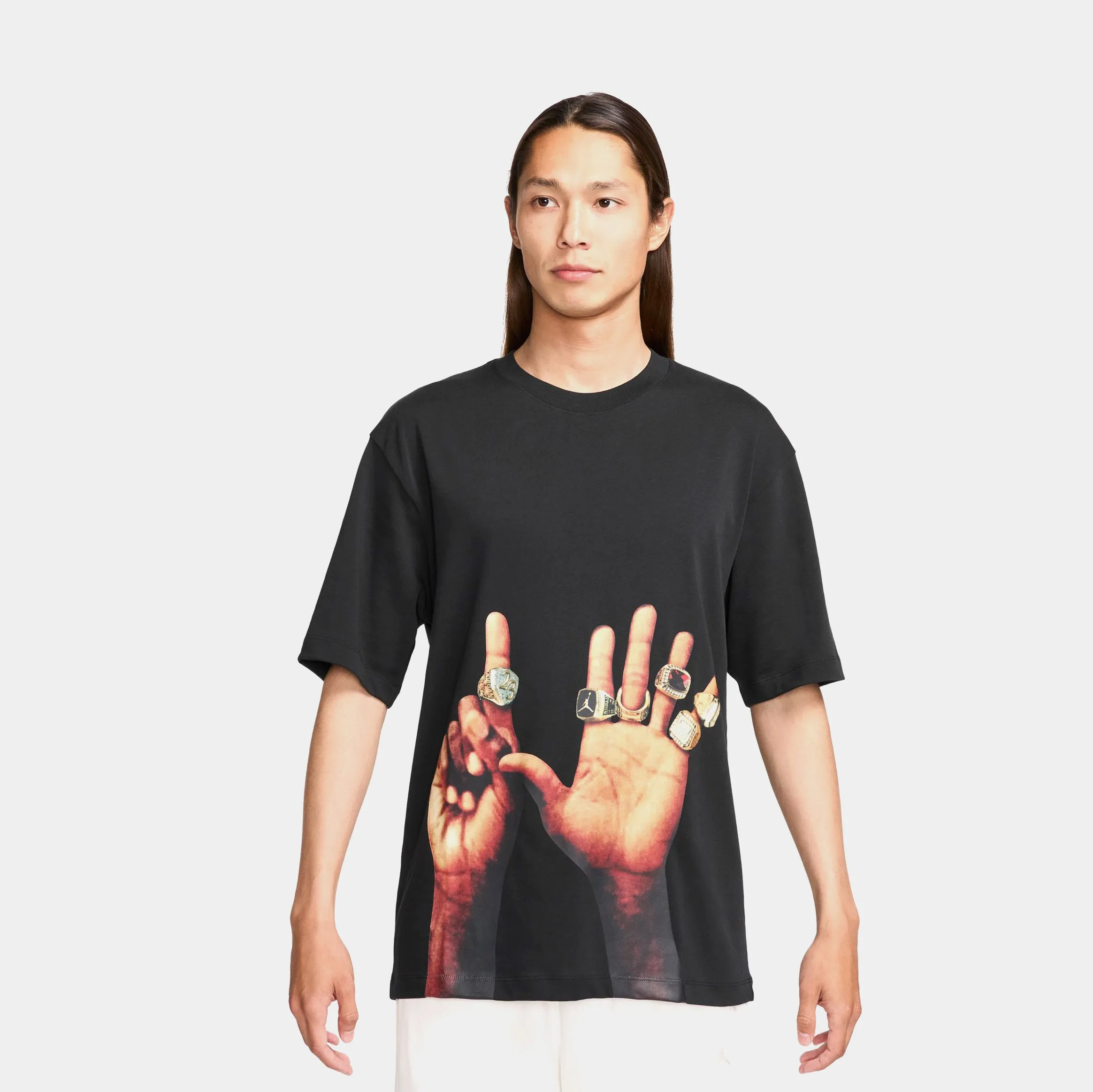 Sport Layer Fit Layer Ready Fit Flight MVP 6 Rings Mens Short Sleeve Shirt (Black/Sail)