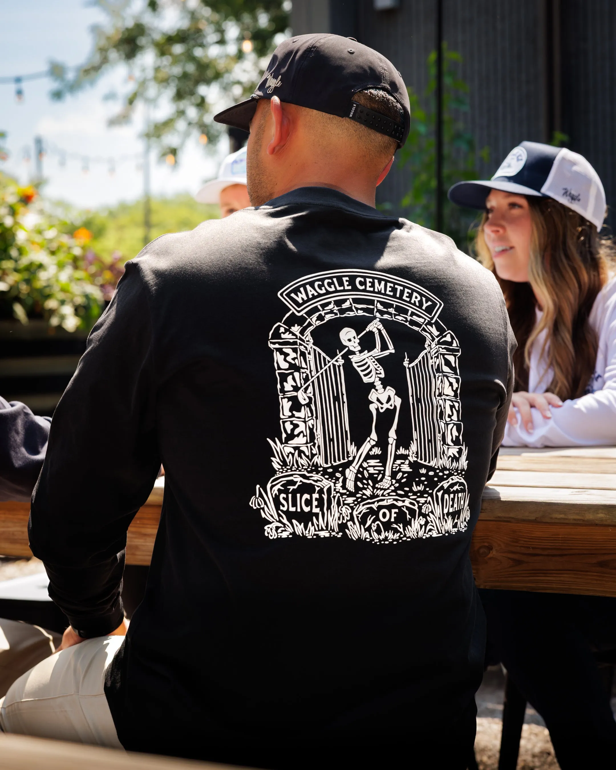 Slice of Death Long-Sleeve T-Shirt Linen blend baby shower