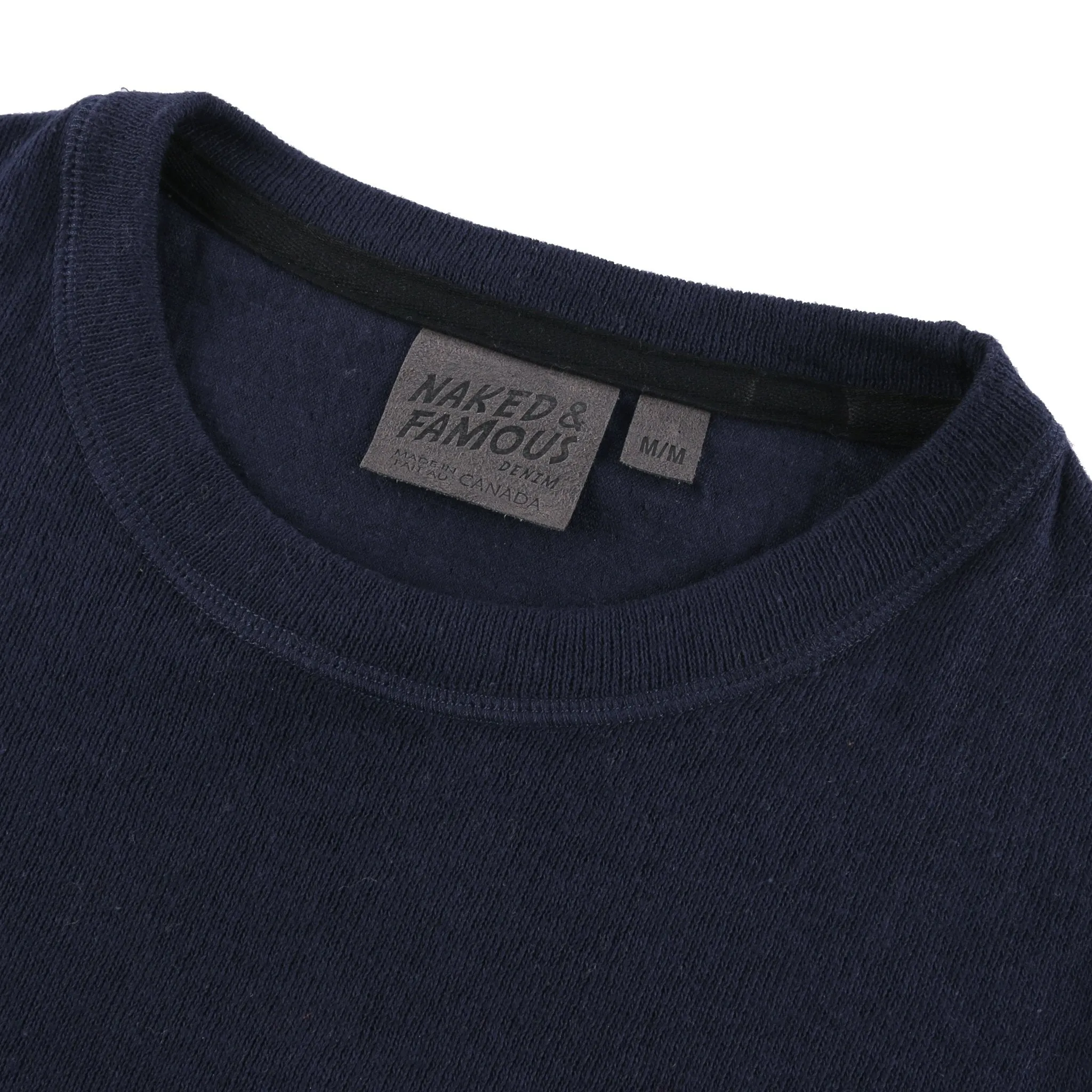 Slim Crew - Vintage Doubleface - Navy Cozy Everyday Relaxed Fashion