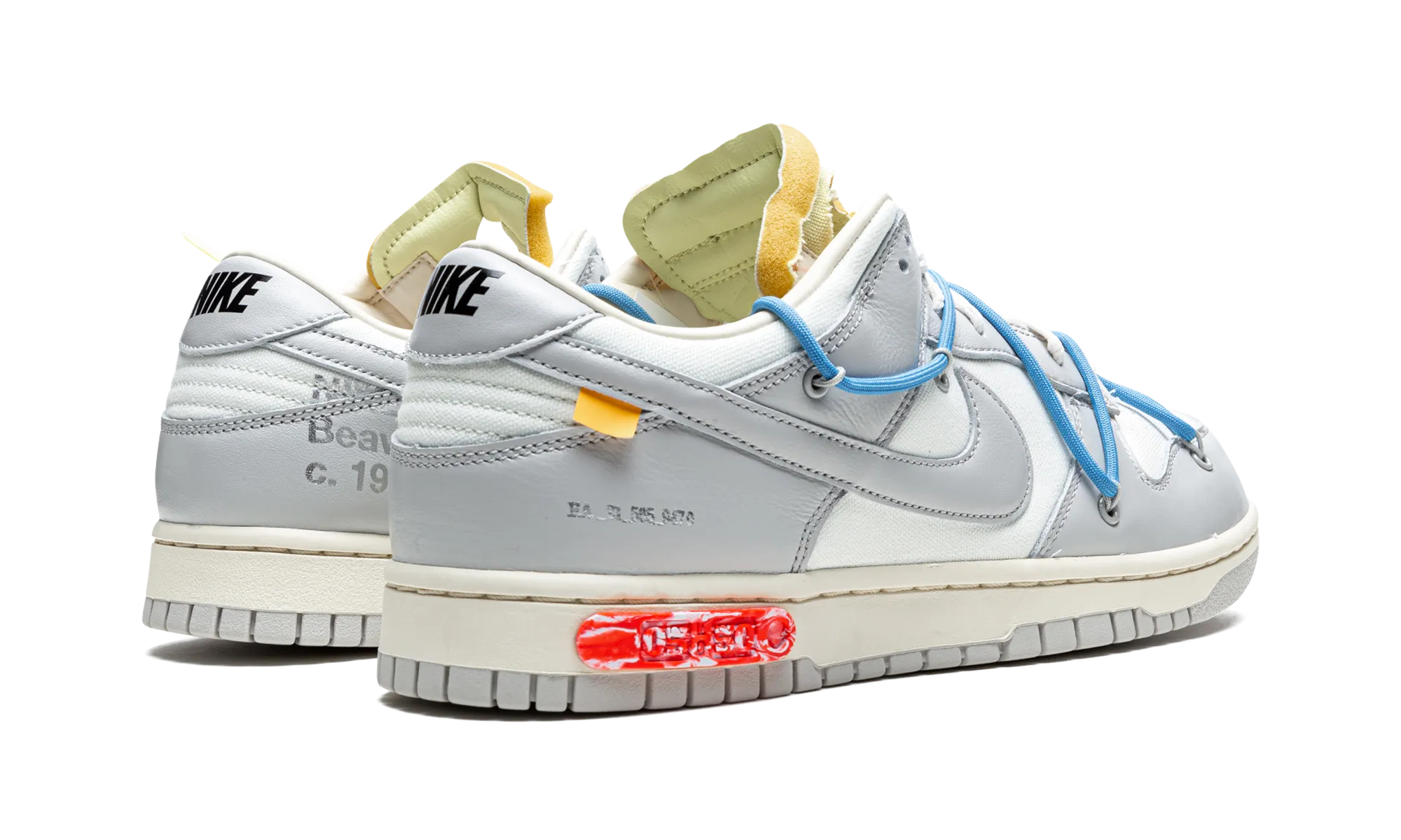 Shock Control Comfortable Heel Dunk Low "Off-White - Lot 05"