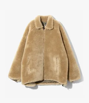 Faux Fur Jacket ?C Beige Pastel Shade Noise Reduced Fabrics