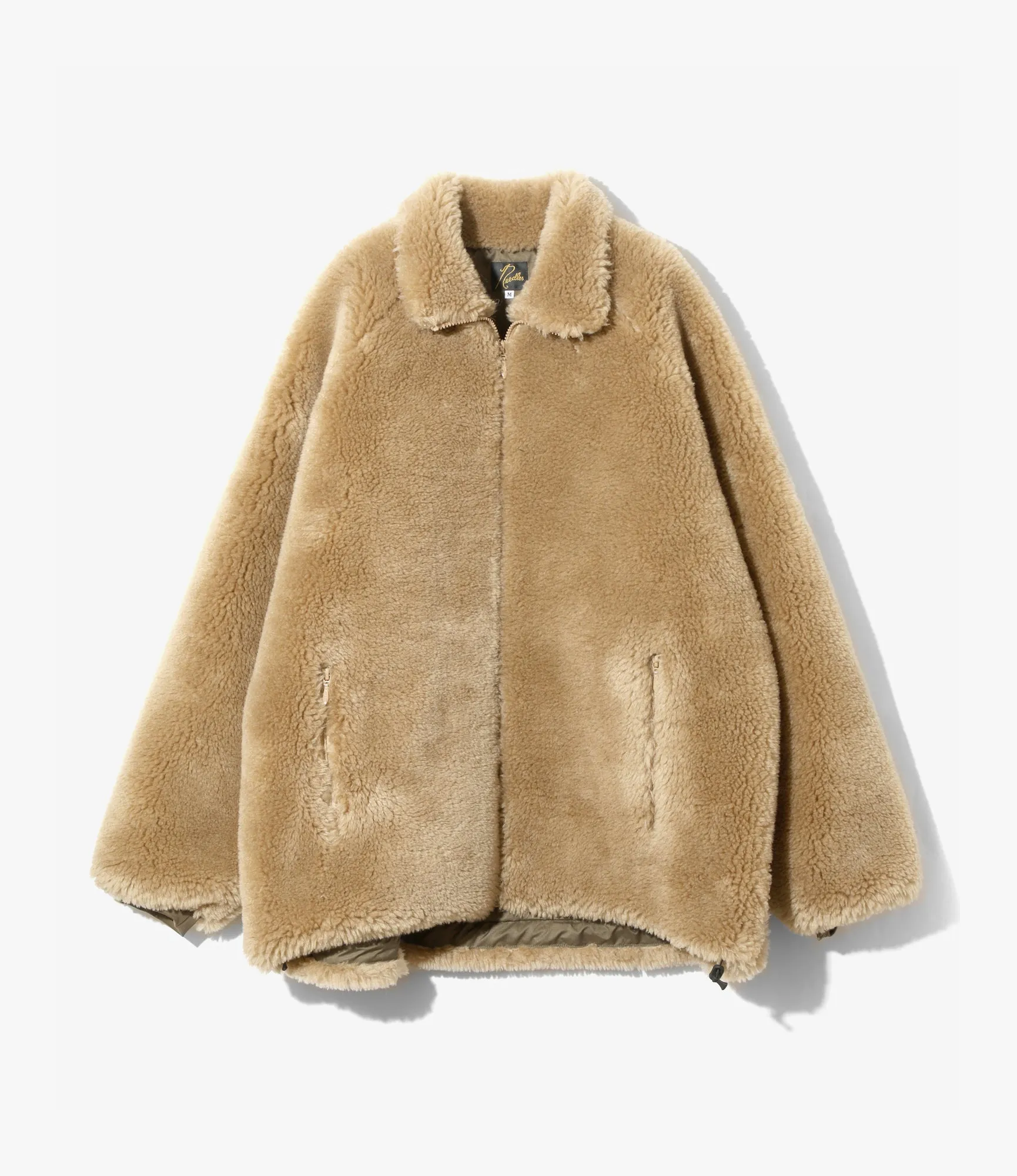 Faux Fur Jacket ?C Beige Pastel Shade Noise Reduced Fabrics