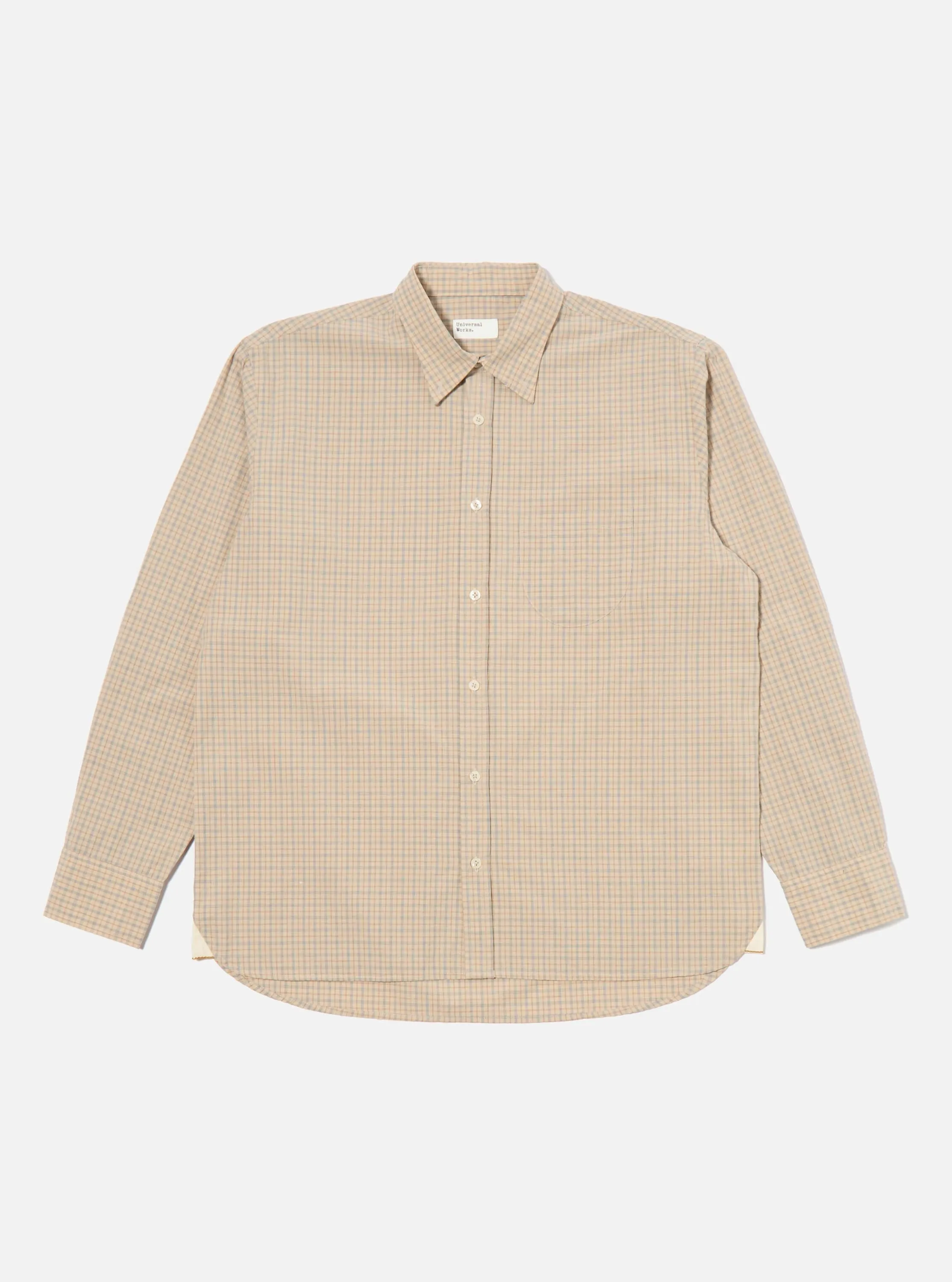 Anti Cling Fabric Fawn Shiro Check Lazy Day Shirt