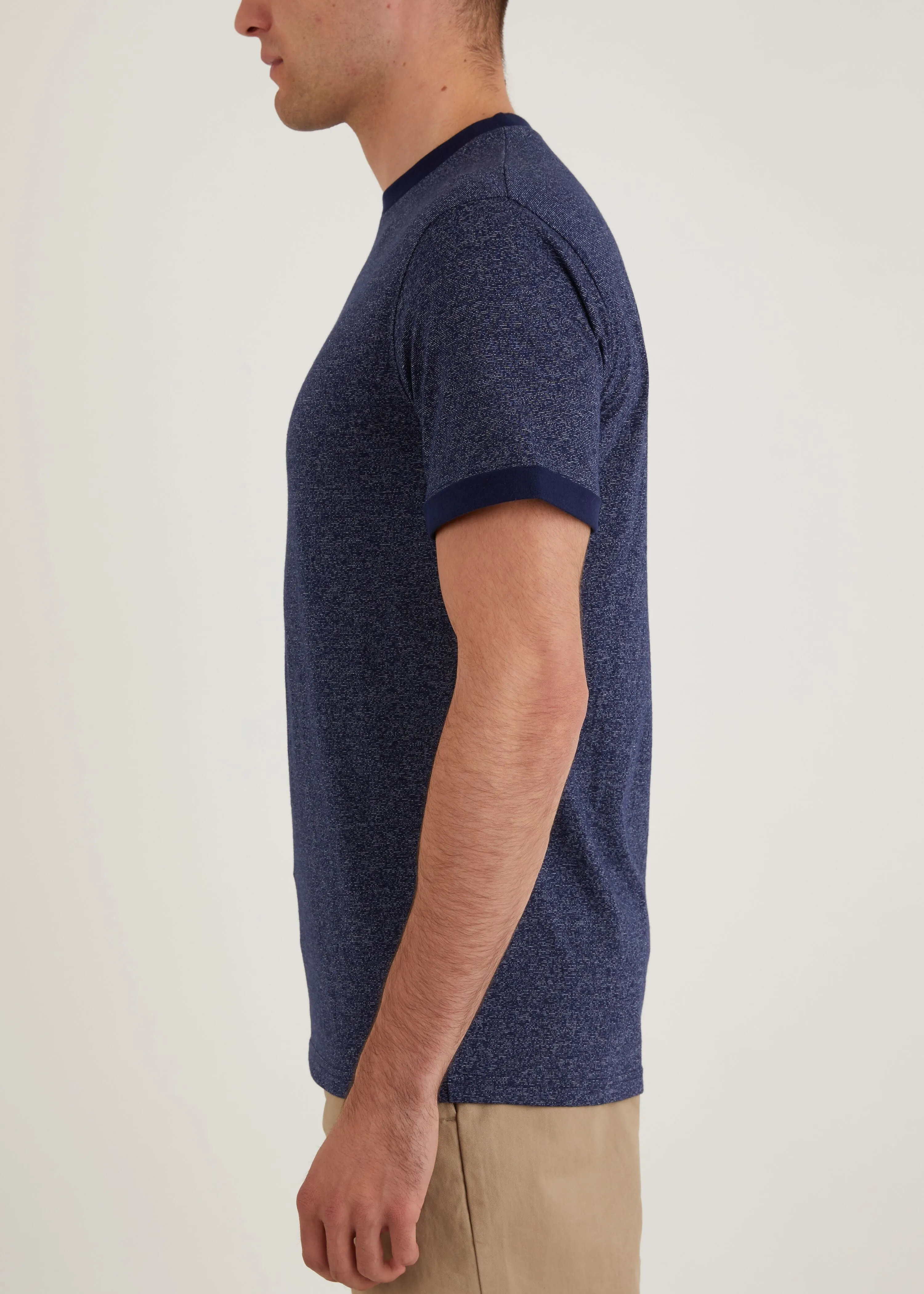 Fernsbury T-Shirt - Navy Bold Step BreathableFabric