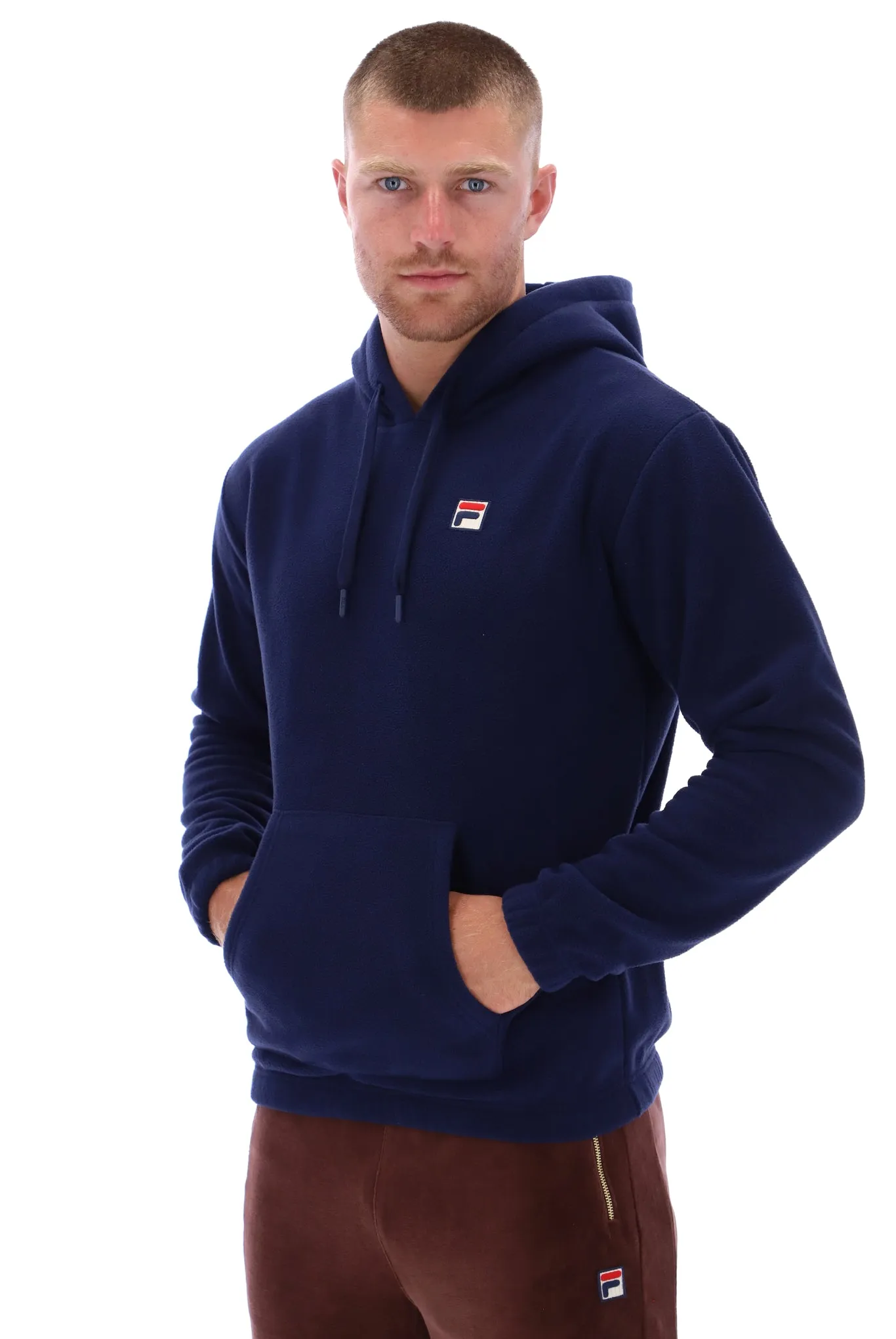 Finn Hoodie Core Sporty button detail