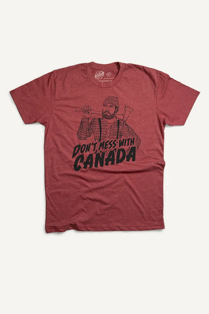 Trendy Layering Stretchable Weave Don't Mess With Canada T-shirt (Mens)