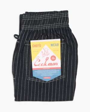 Cookman Chef Pants - Wabash Denim Navy elastic waistband