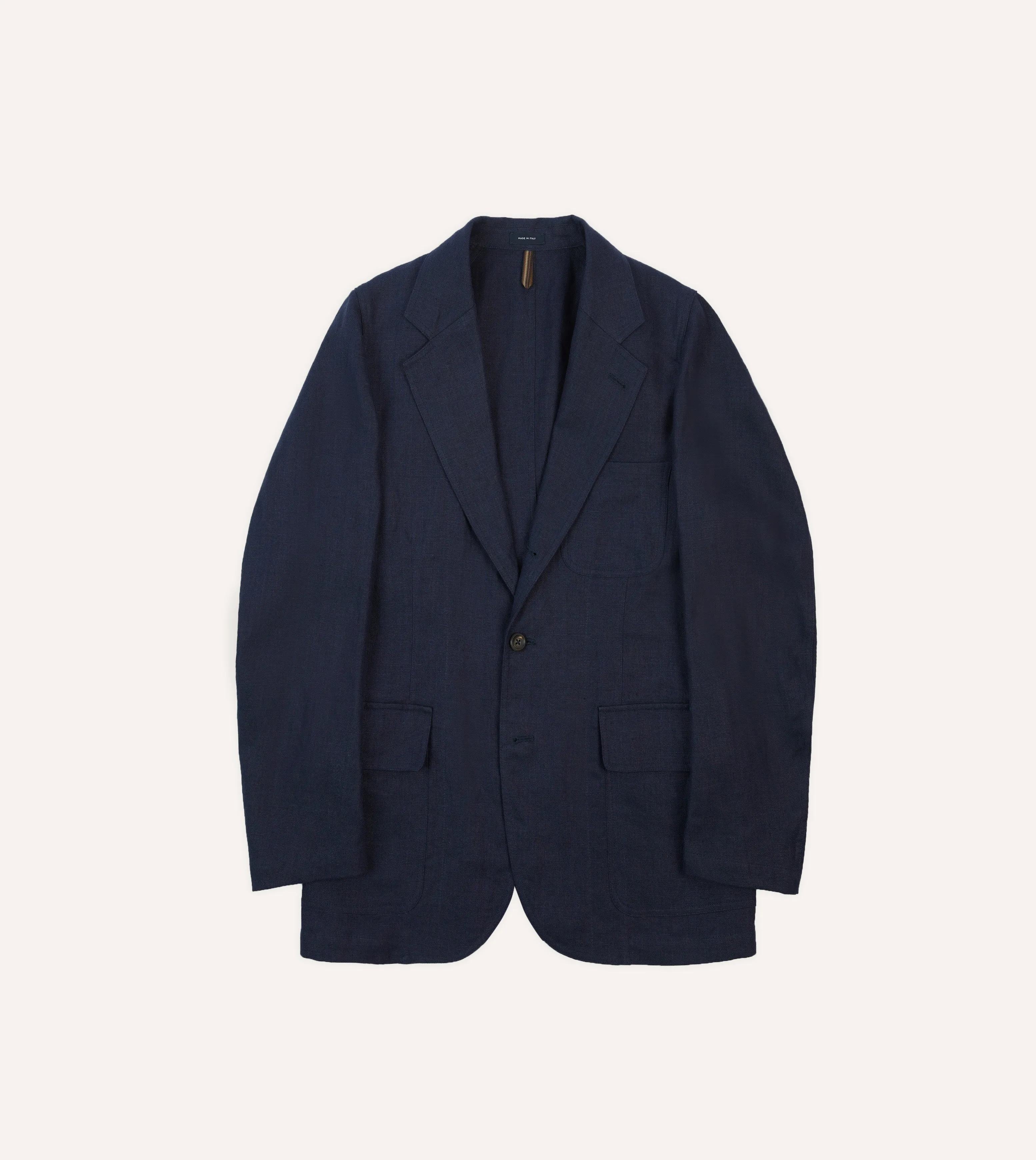 Navy Antique Linen Games Blazer Mk. I AbrasionResistantSurface Waterproof Design