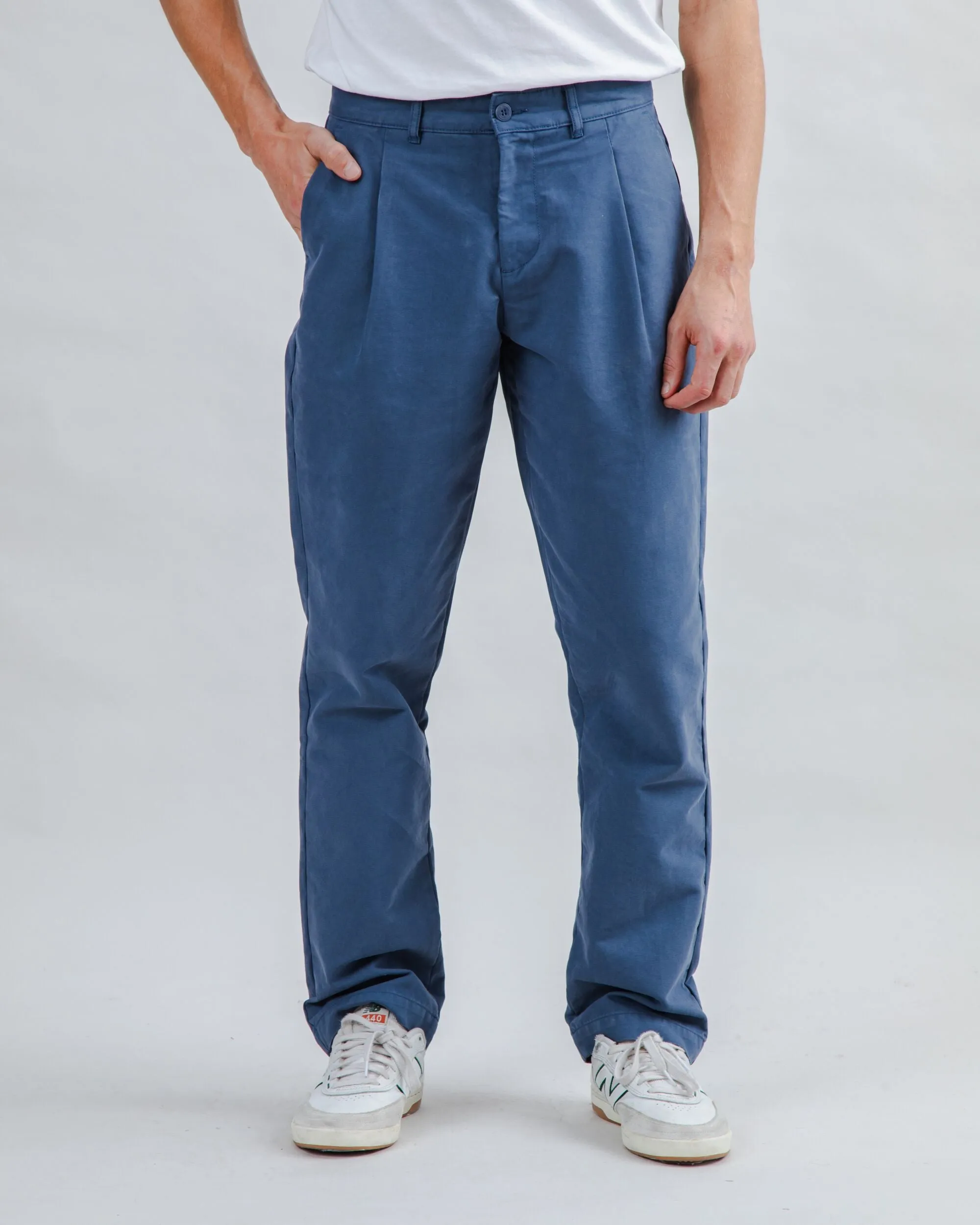 Brava Gum Pleated Pants Indigo Casual Appeal Casual Edge