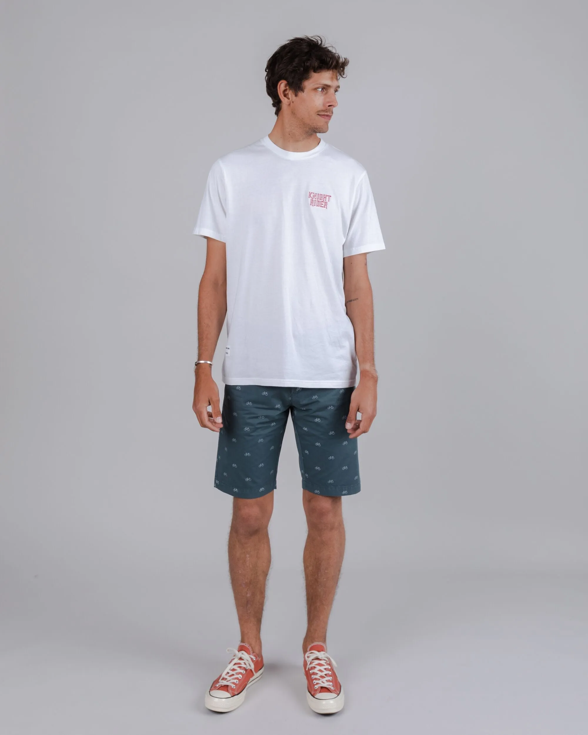 Reinforced Seams Fixed Gear Rider Printed Shorts