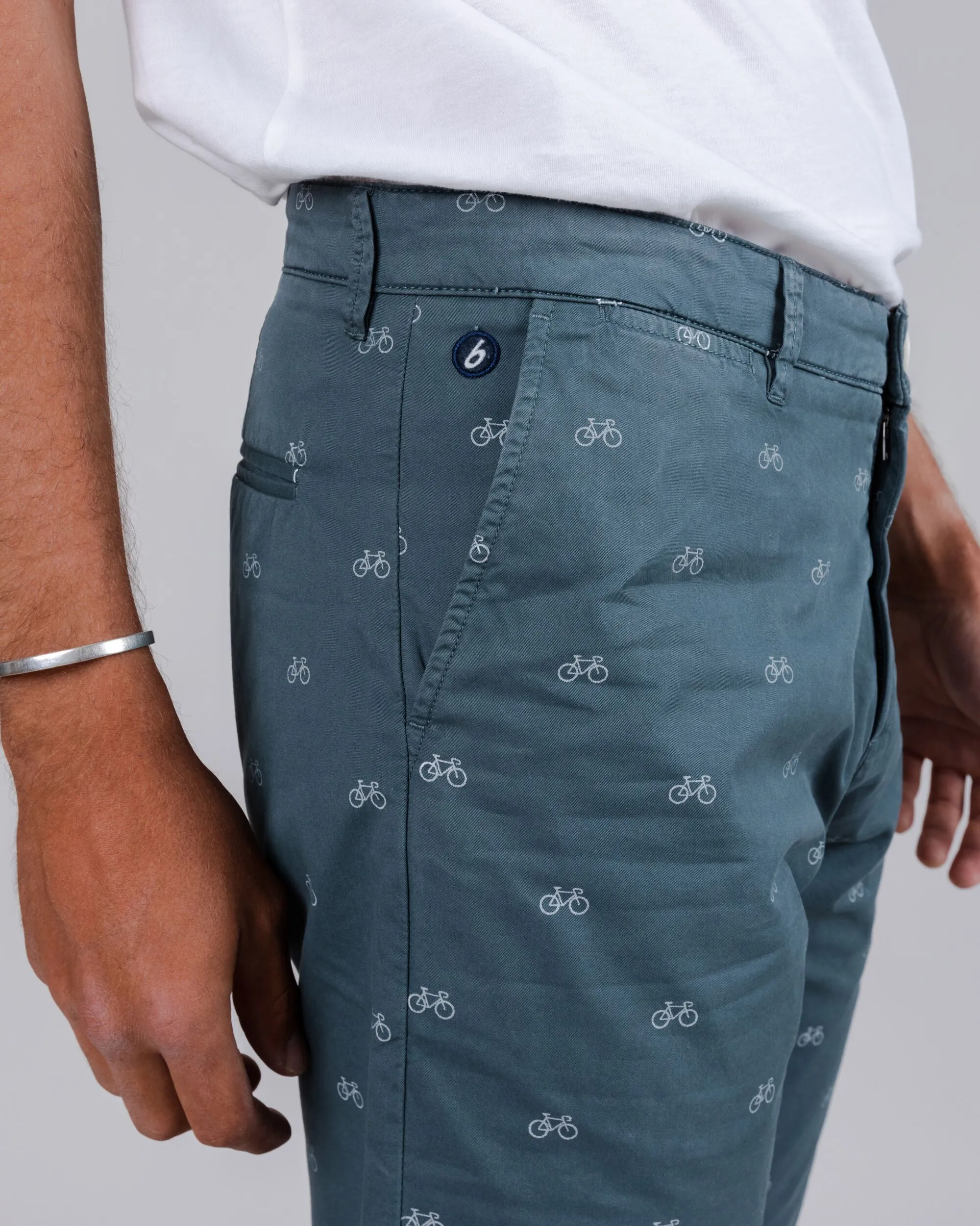 Slip Resistant Inner Lining back-to-school Fixed Gear Rider Printed Shorts