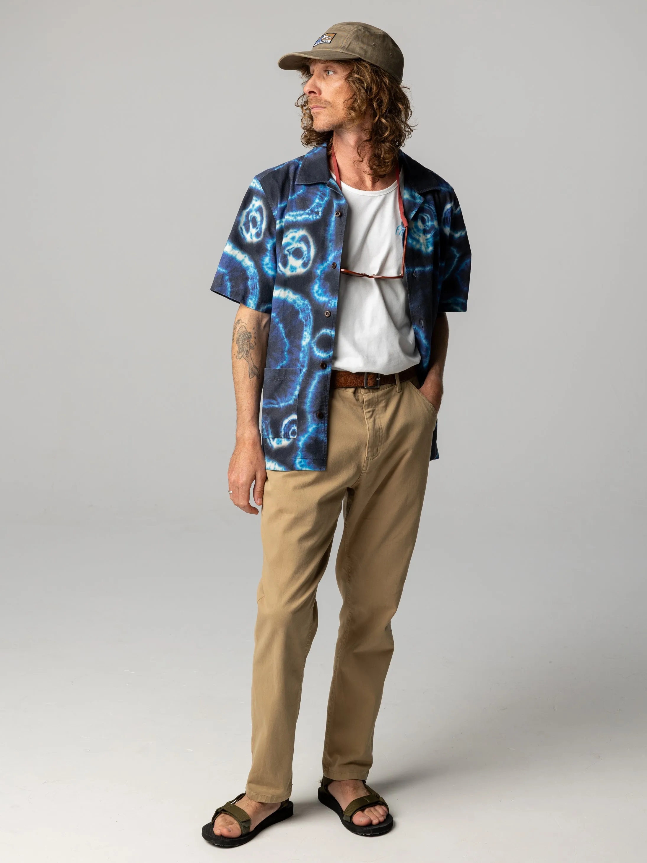 Men's Hendra Linen Short Sleeve Shirt sporty wear